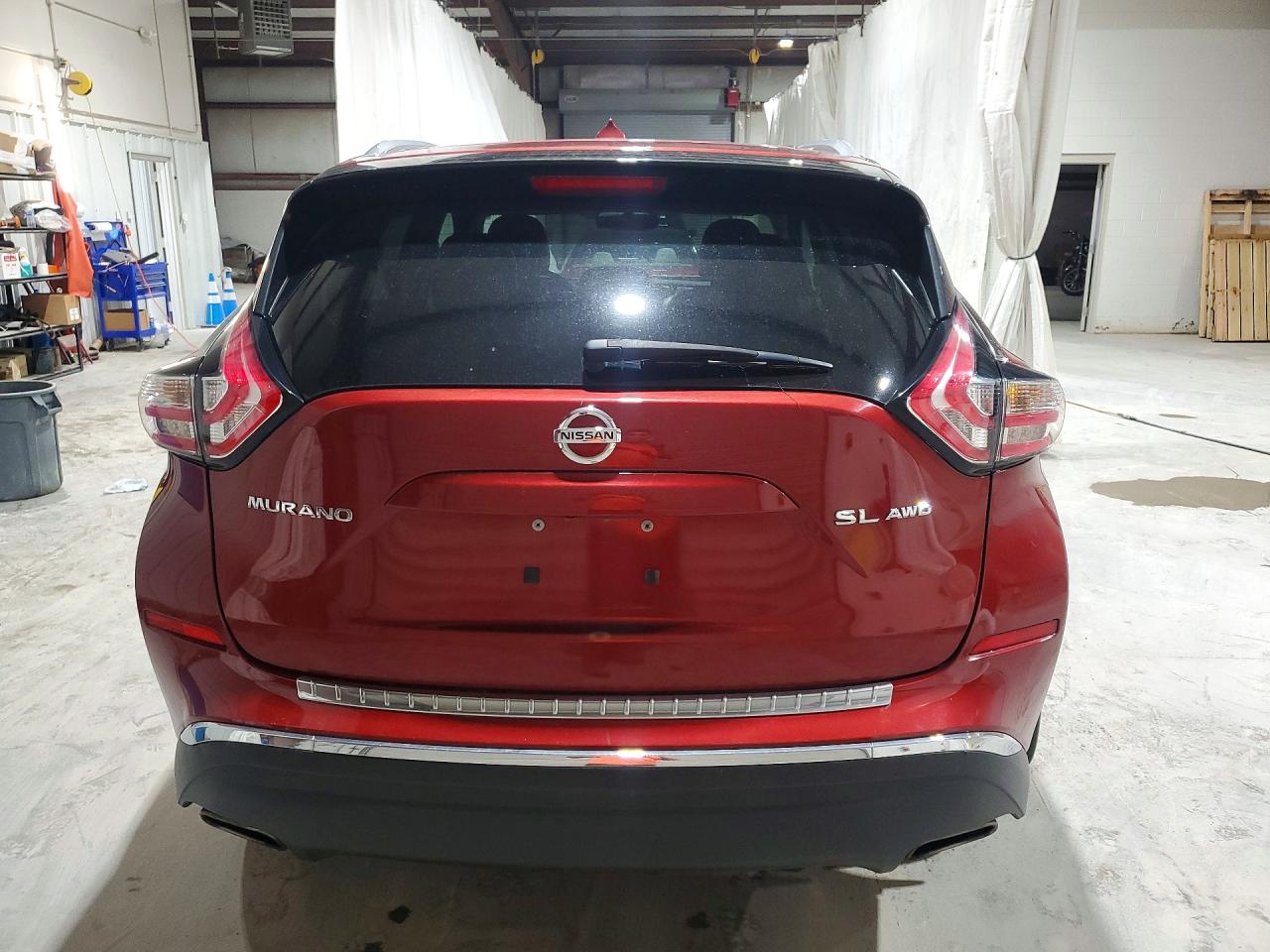 2015 Nissan Murano Sl Red vin: 5N1AZ2MH2FN242592