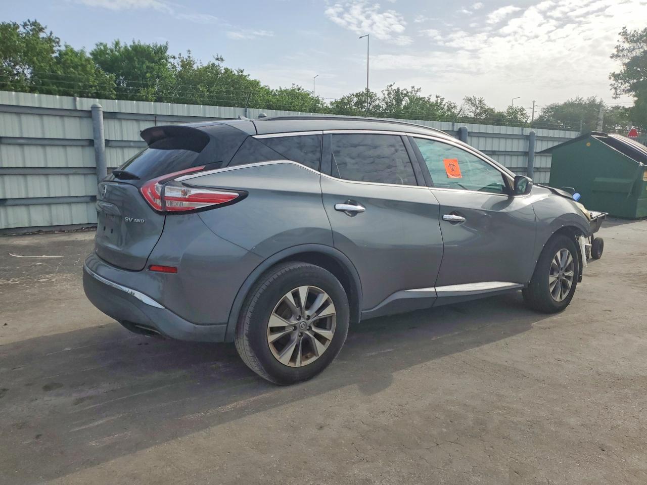 2015 Nissan Murano Sv Gray vin: 5N1AZ2MH2FN244276