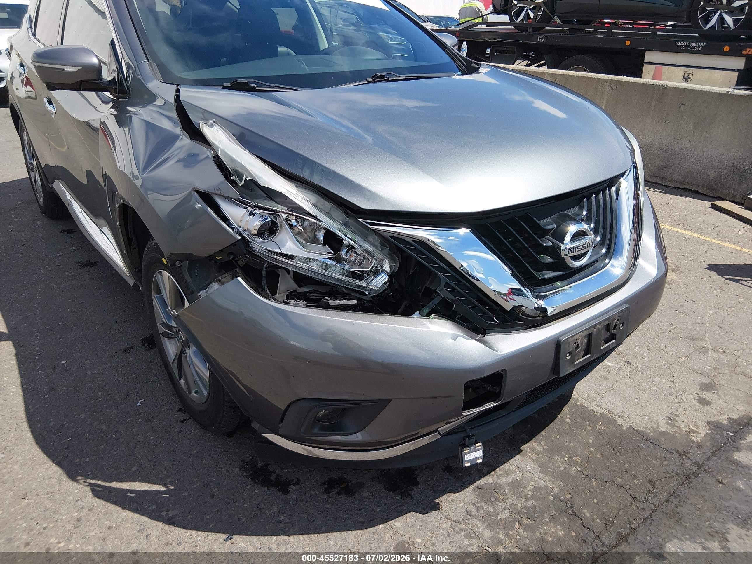 2015 Nissan Murano Sl Gray vin: 5N1AZ2MH2FN254595