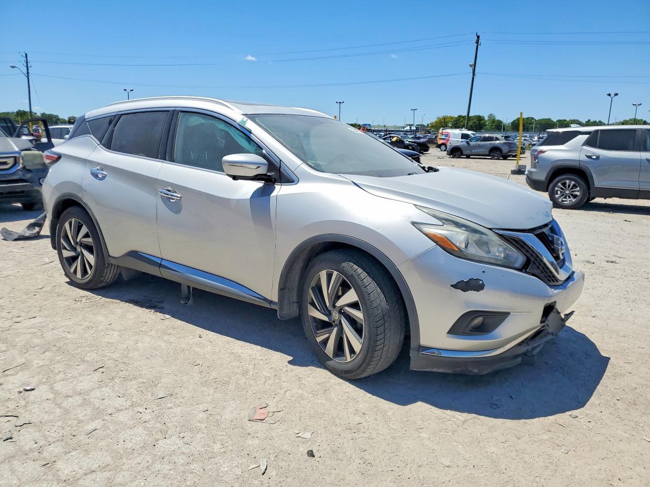 2015 Nissan Murano Platinum Silver vin: 5N1AZ2MH2FN260915