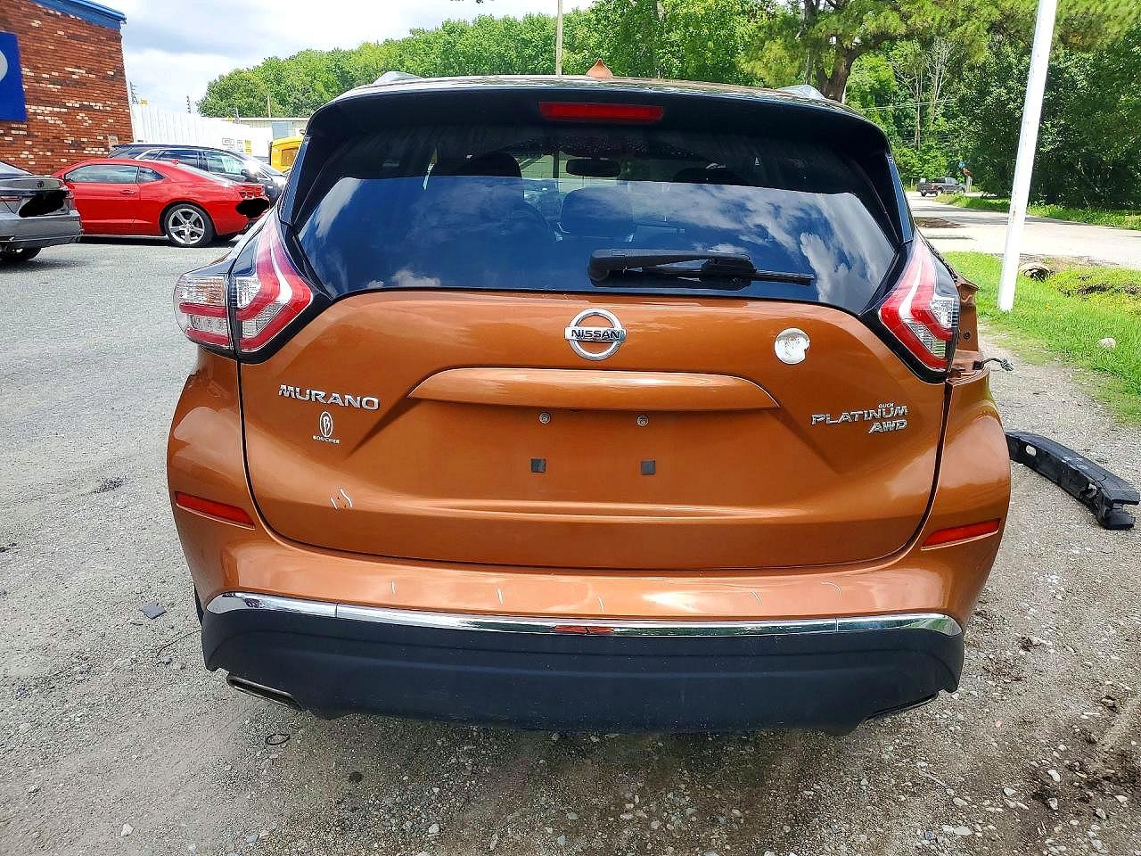2015 Nissan Murano Platinum Orange vin: 5N1AZ2MH2FN262115
