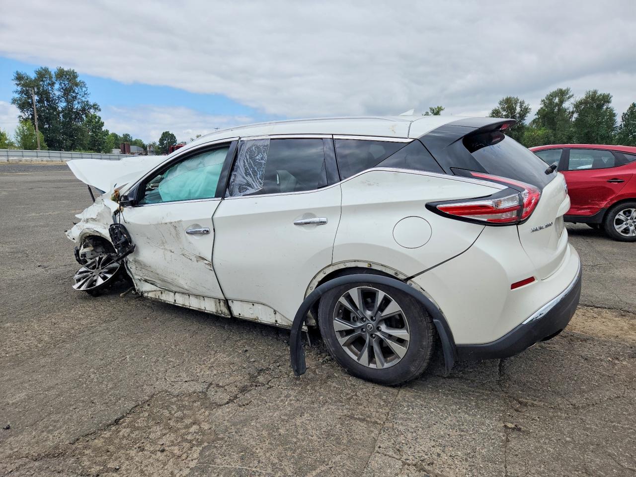 2015 Nissan Murano Sl Белый vin: 5N1AZ2MH2FN262972