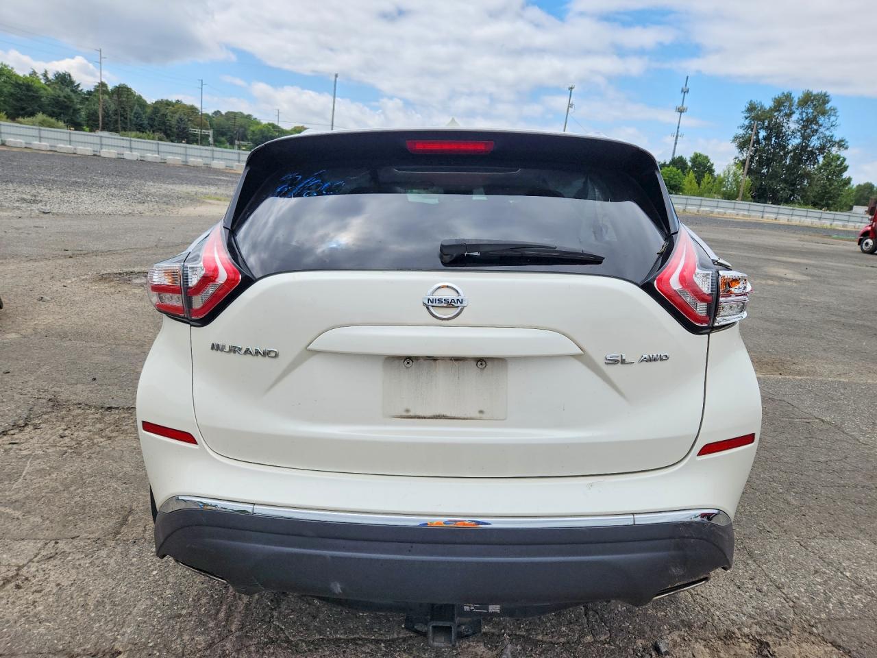 2015 Nissan Murano Sl Белый vin: 5N1AZ2MH2FN262972