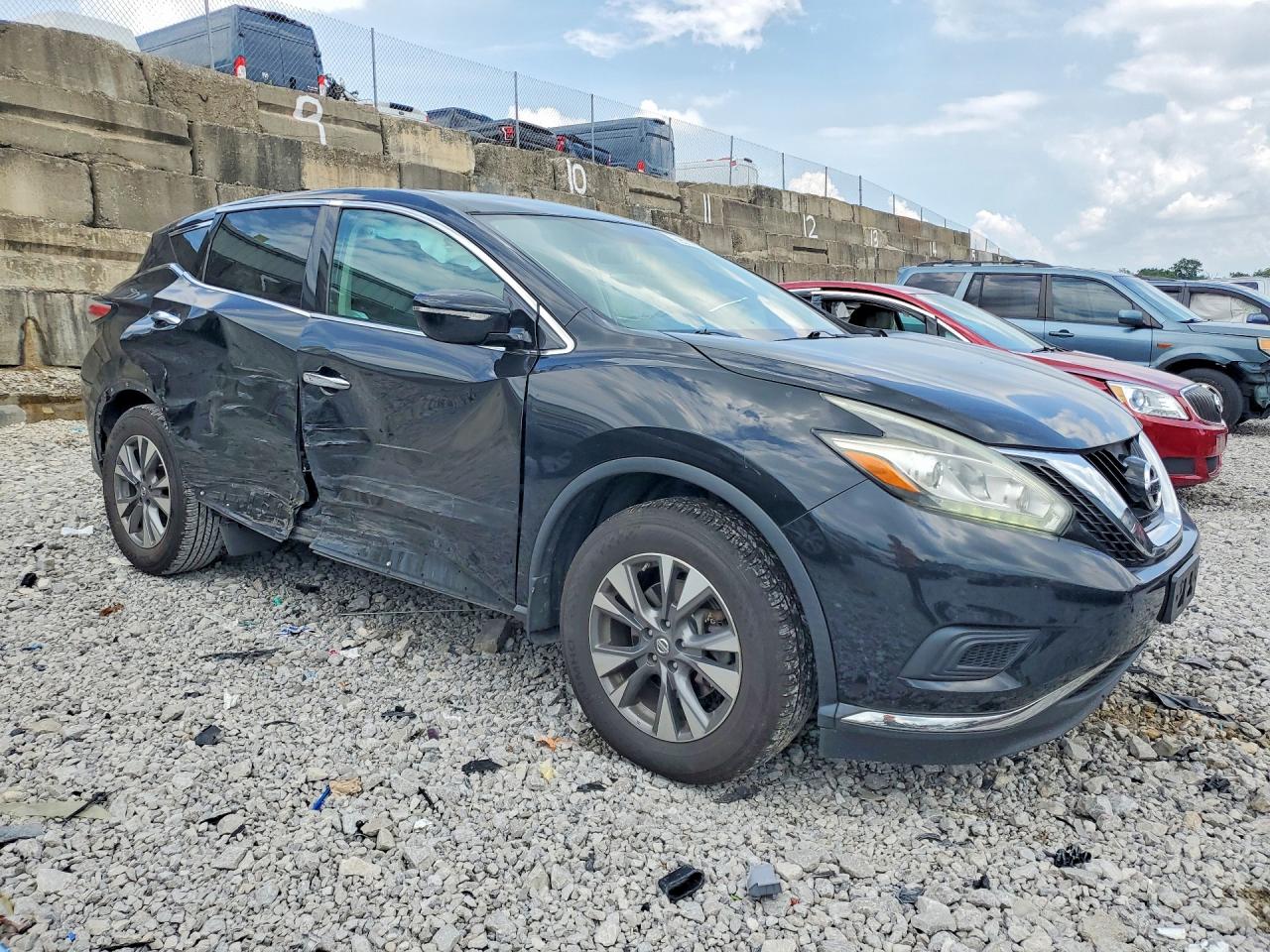 2015 Nissan Murano S Black vin: 5N1AZ2MH2FN280288