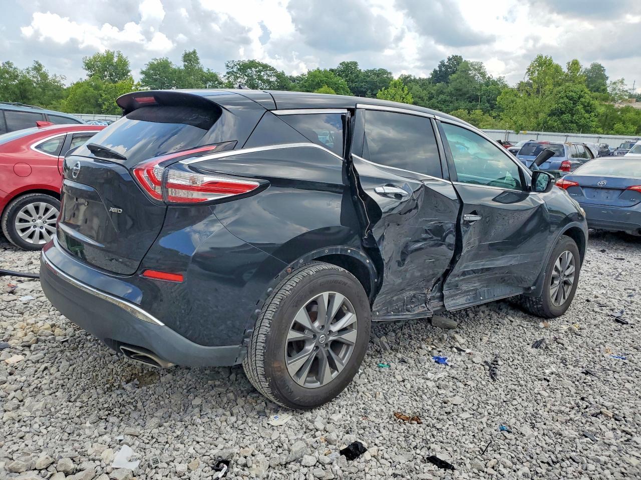 2015 Nissan Murano S Black vin: 5N1AZ2MH2FN280288