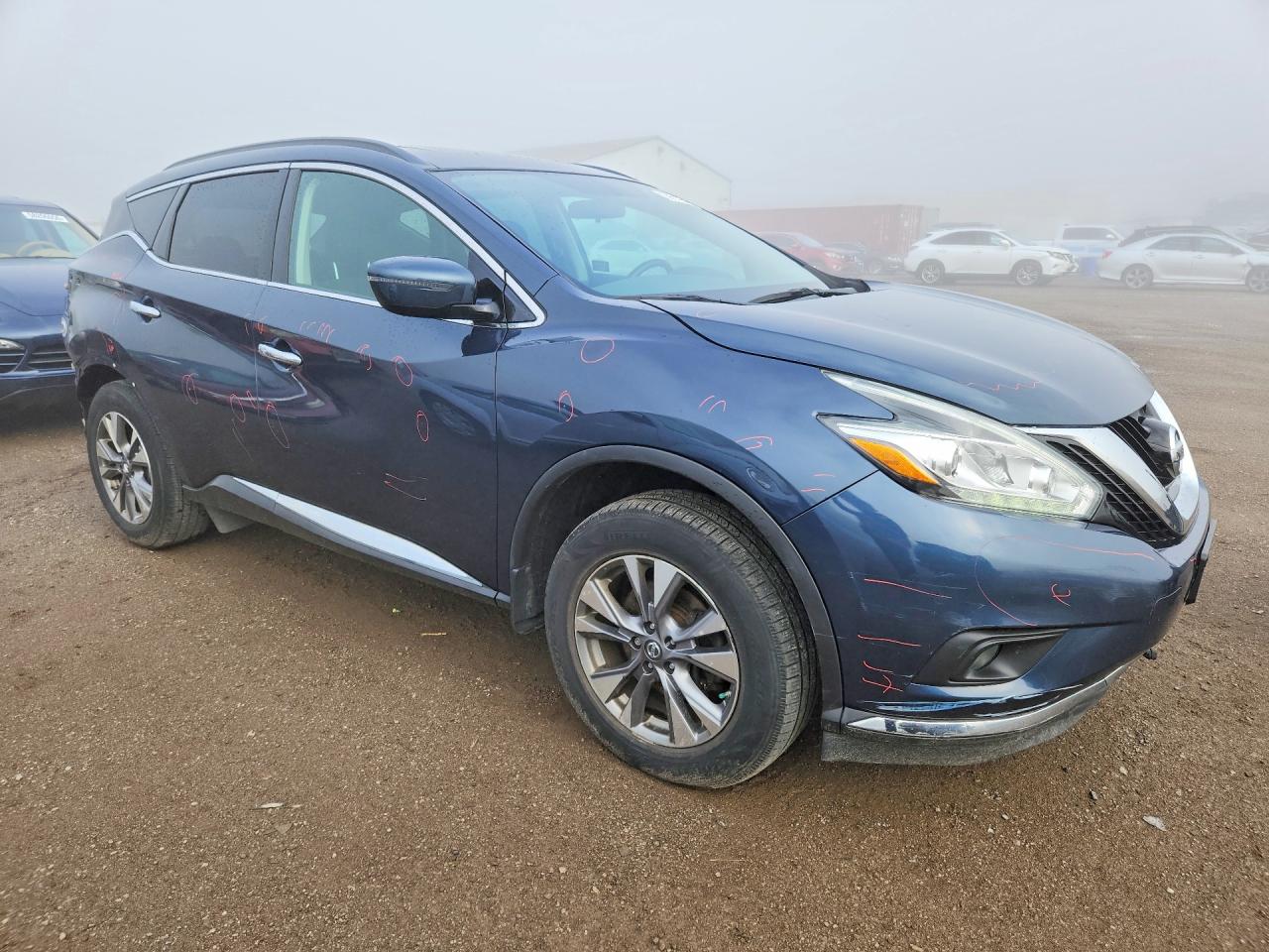 2015 Nissan Murano S Синий vin: 5N1AZ2MH2FN284809
