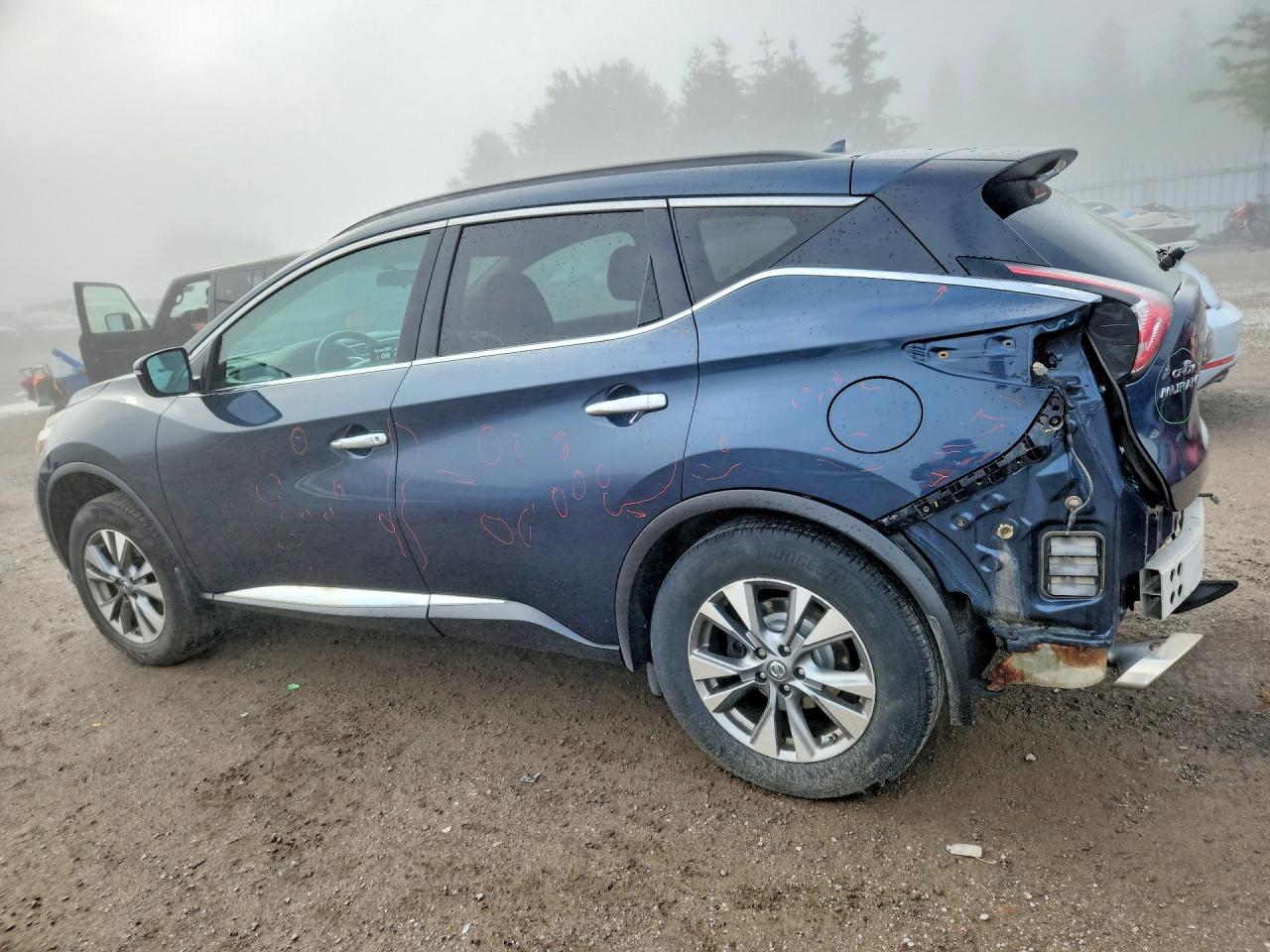 2015 Nissan Murano S Синий vin: 5N1AZ2MH2FN284809