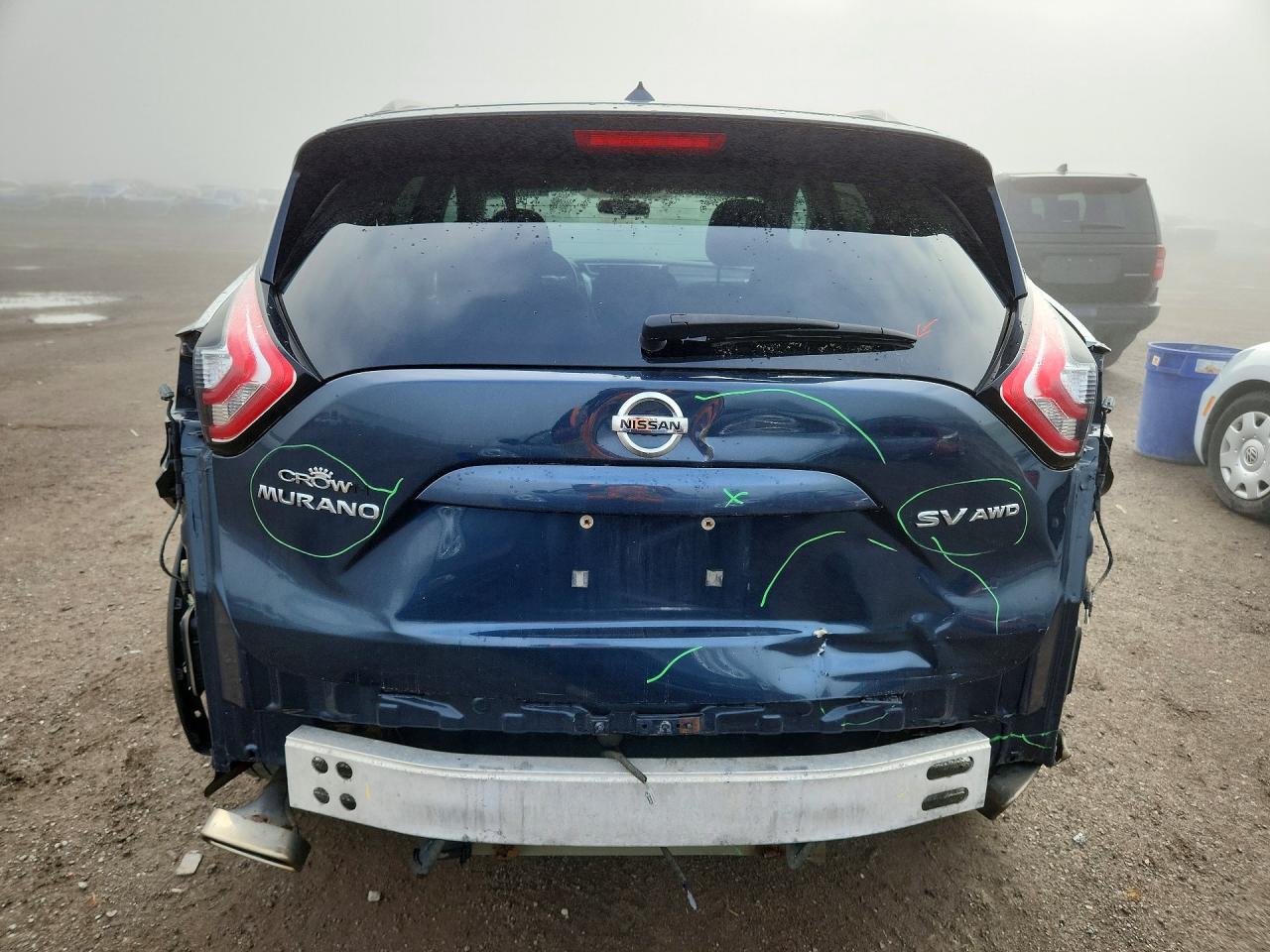 2015 Nissan Murano S Синий vin: 5N1AZ2MH2FN284809