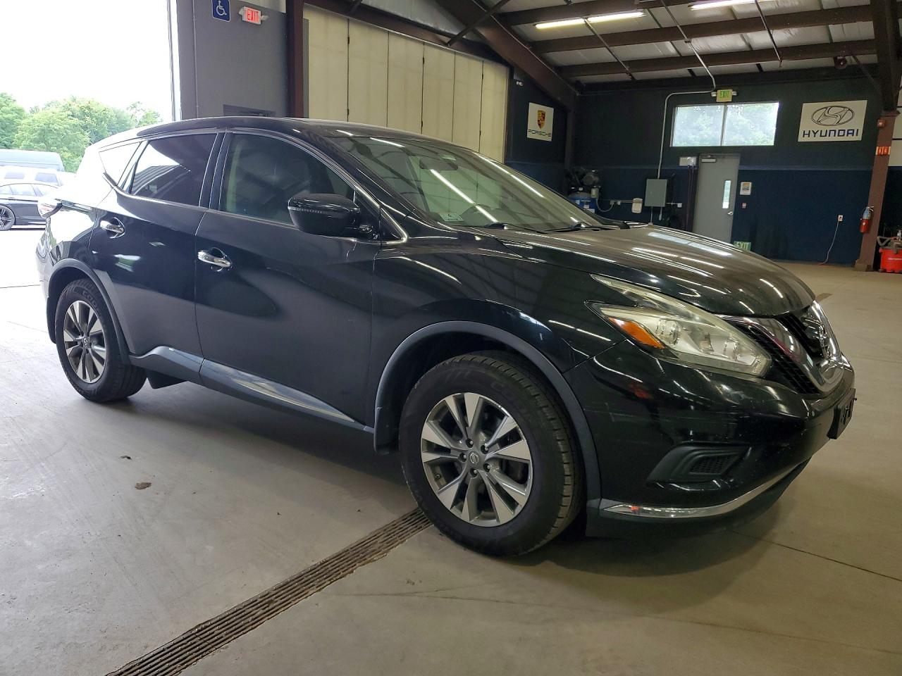 2015 Nissan Murano S Черный vin: 5N1AZ2MH2FN286740