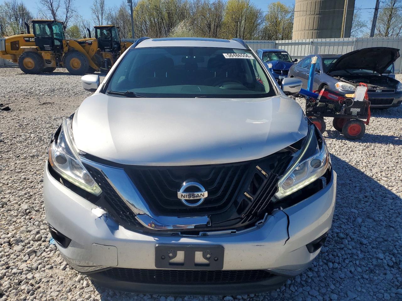 2015 Nissan Murano Sv Silver vin: 5N1AZ2MH2FN291632