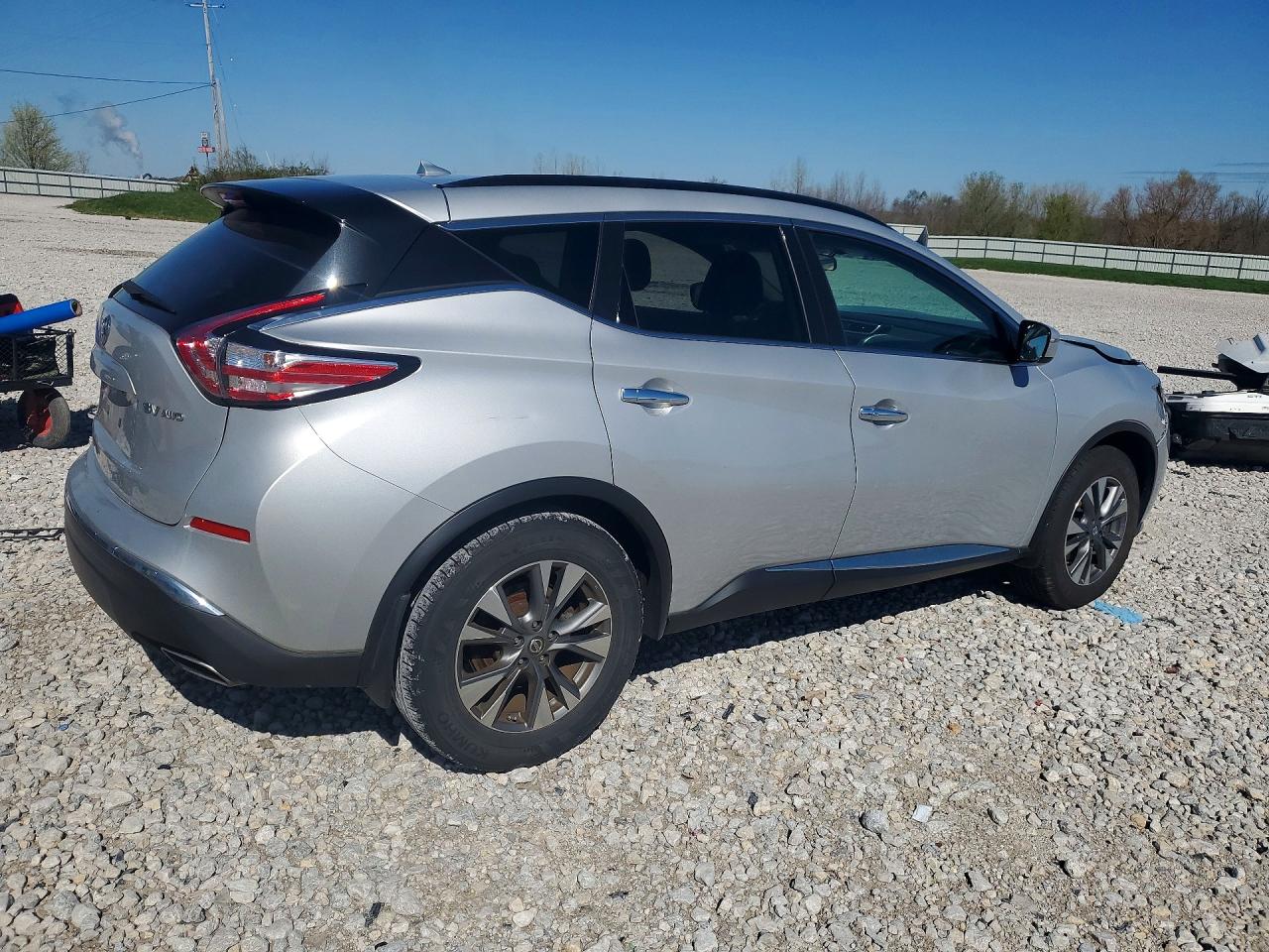 2015 Nissan Murano Sv Silver vin: 5N1AZ2MH2FN291632