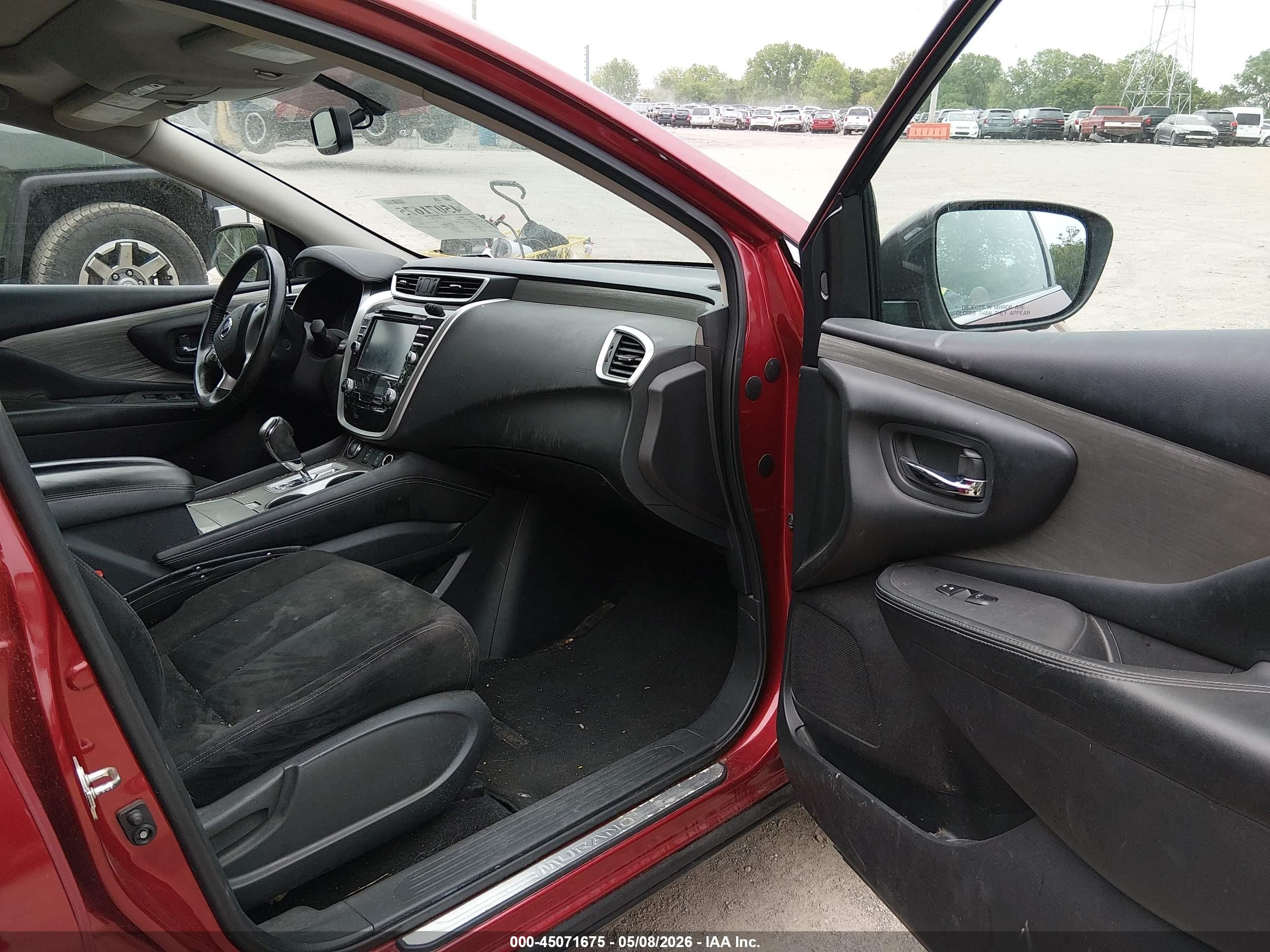 2017 Nissan Murano Platinum/s/sl/sv Красный vin: 5N1AZ2MH2HN149848