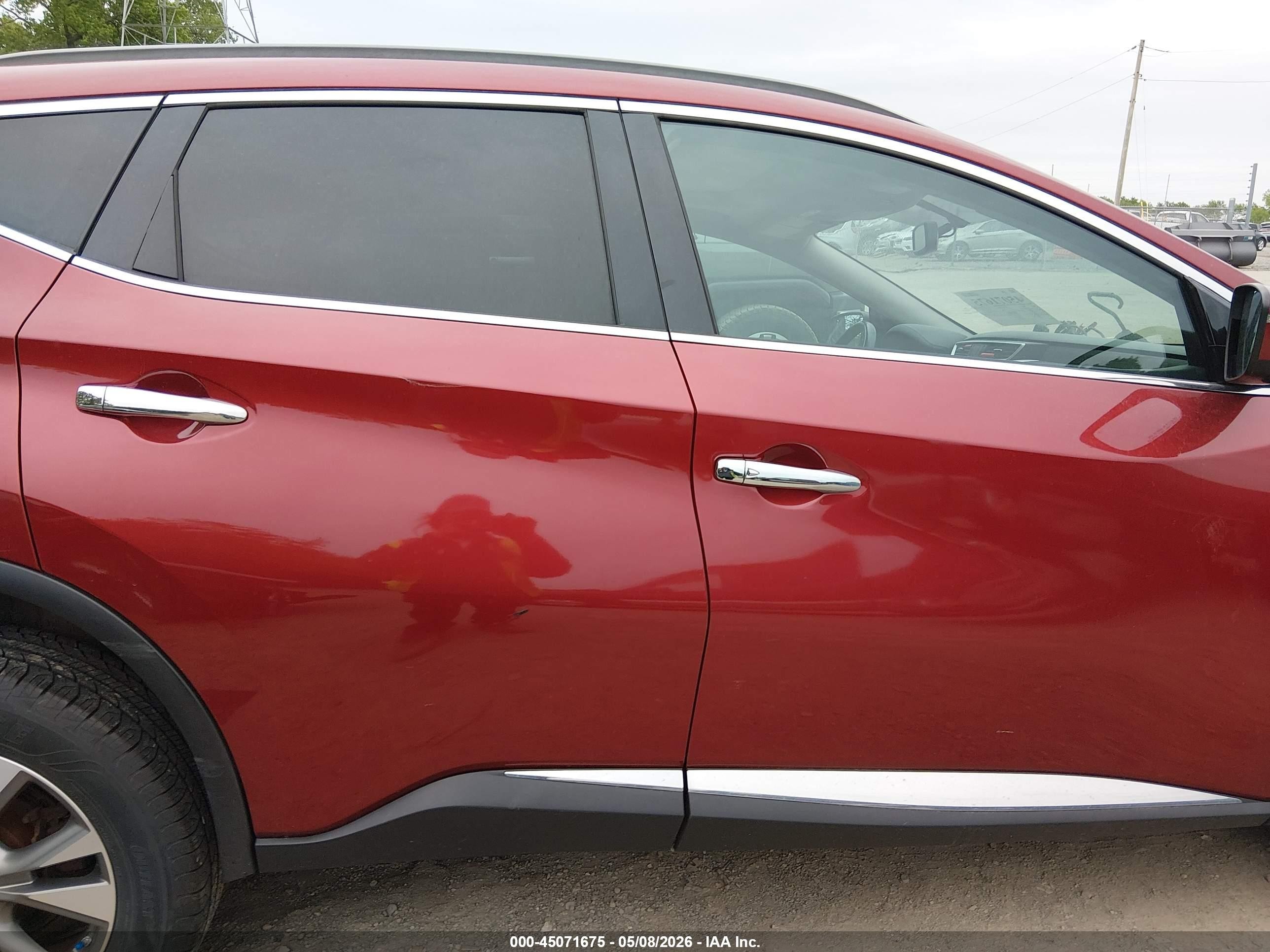 2017 Nissan Murano Platinum/s/sl/sv Красный vin: 5N1AZ2MH2HN149848