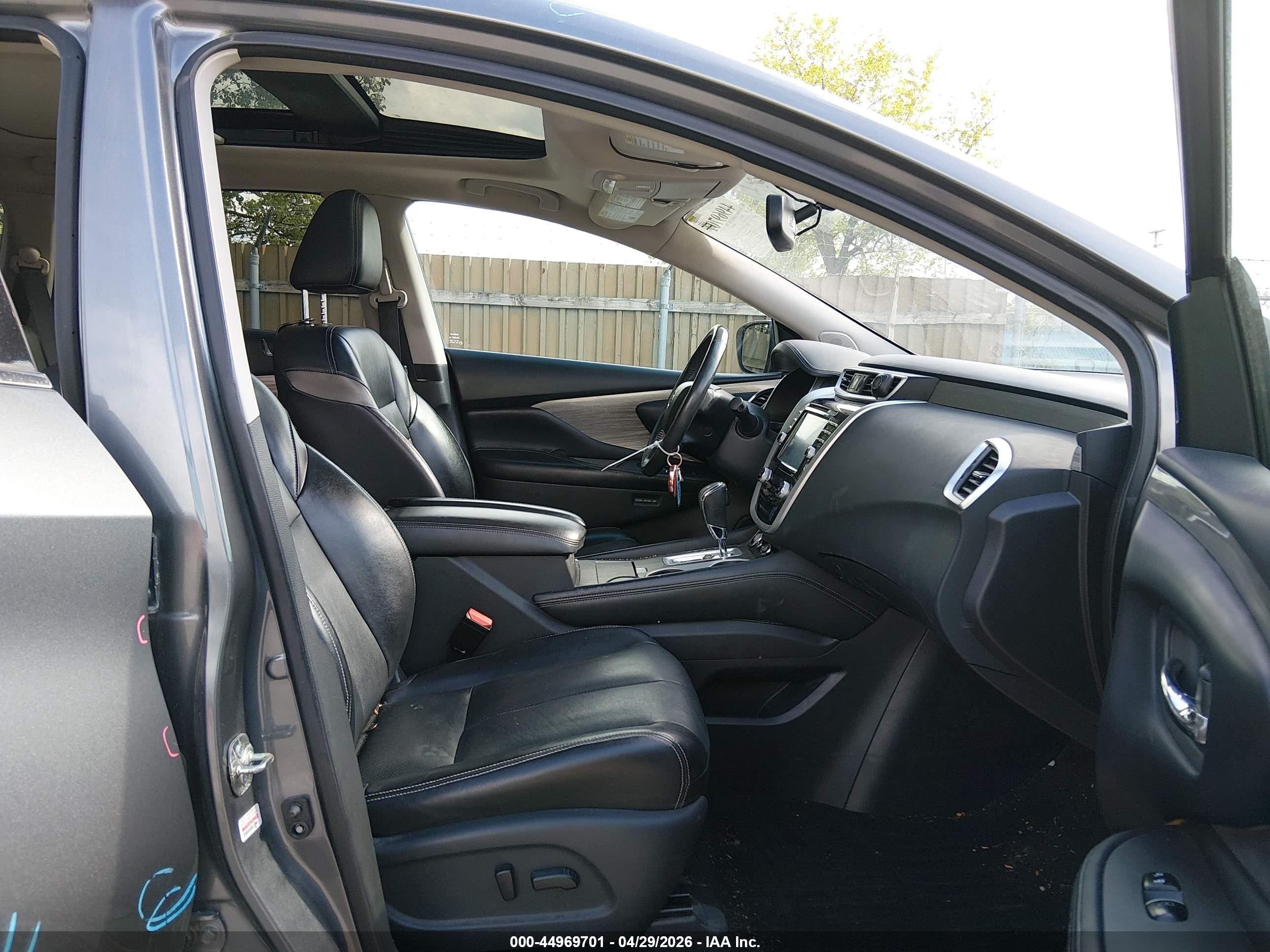 2017 Nissan Murano Platinum Серый vin: 5N1AZ2MH2HN202693