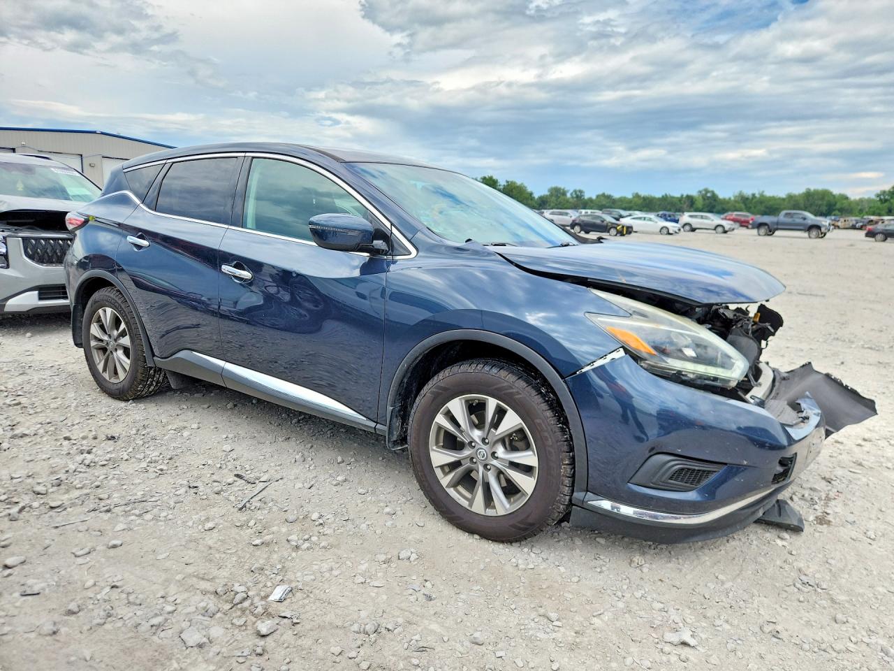 2018 Nissan Murano S Blue vin: 5N1AZ2MH2JN154019
