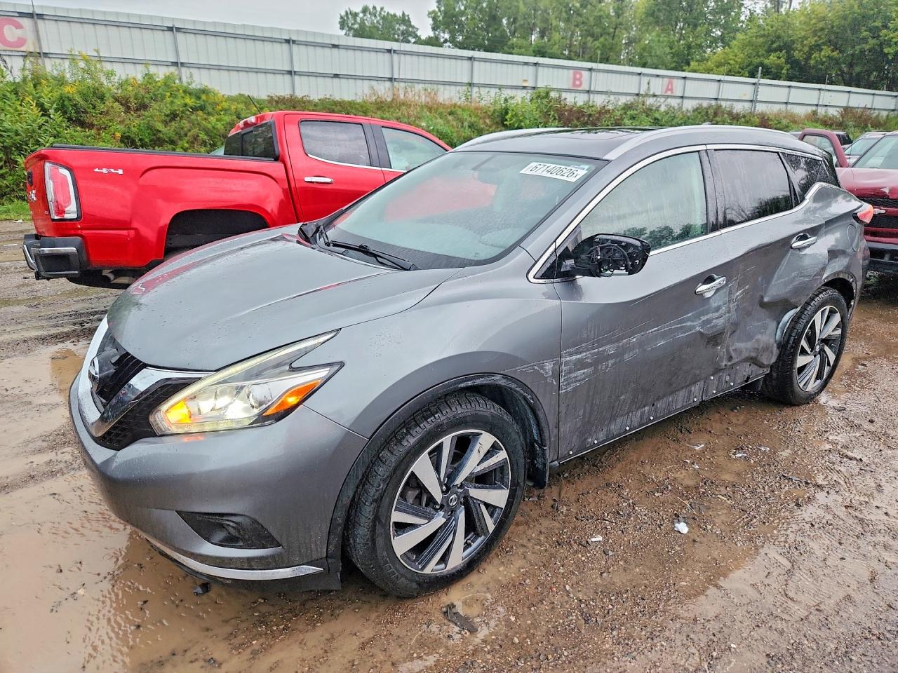 2018 Nissan Murano Platinum Gray vin: 5N1AZ2MH2JN170026