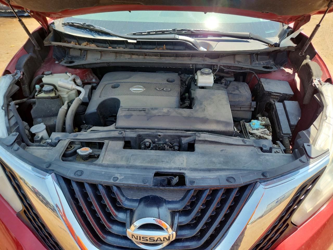 2015 Nissan Murano S Burgundy vin: 5N1AZ2MH3FN205244