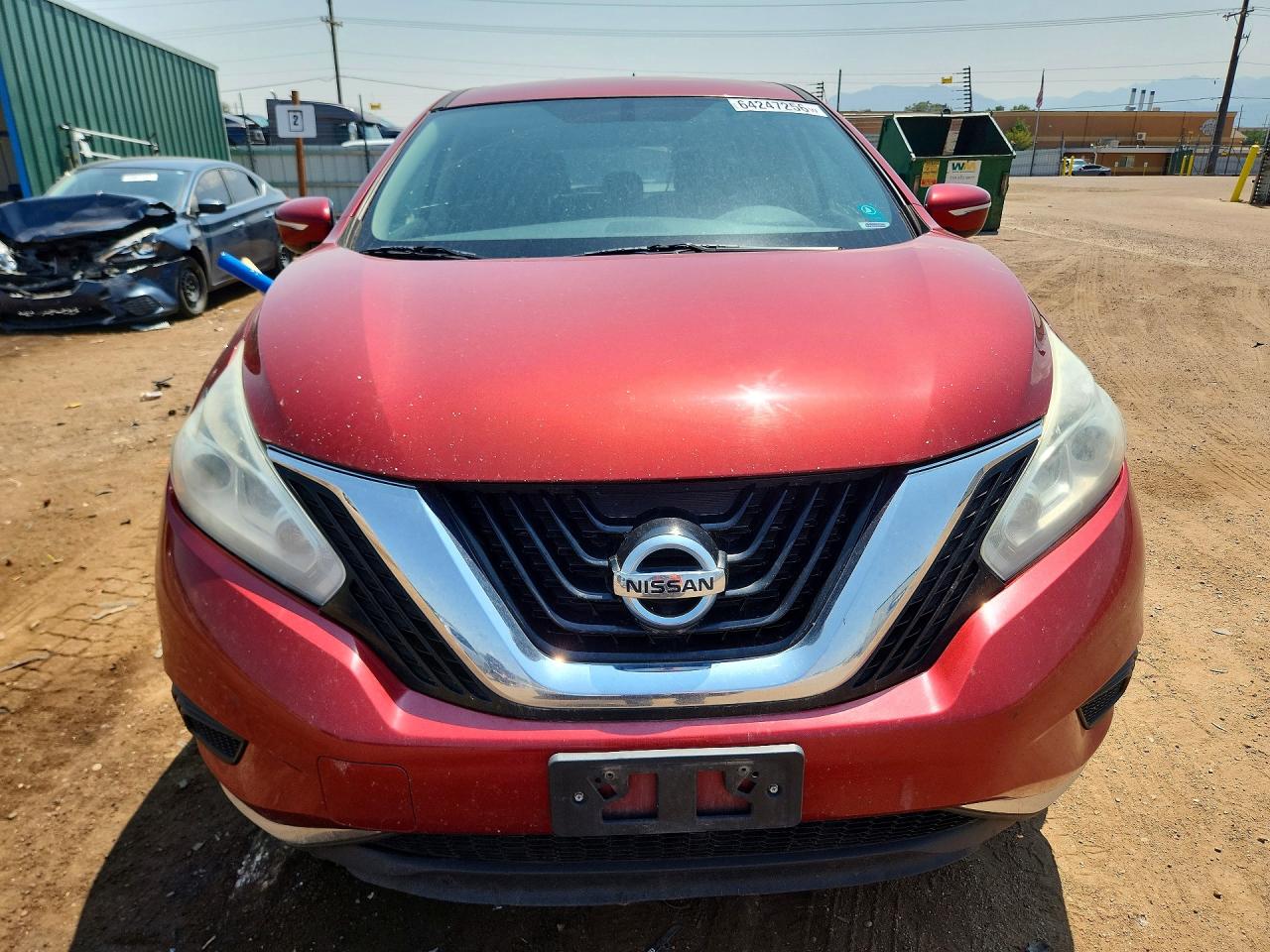 2015 Nissan Murano S Burgundy vin: 5N1AZ2MH3FN205244