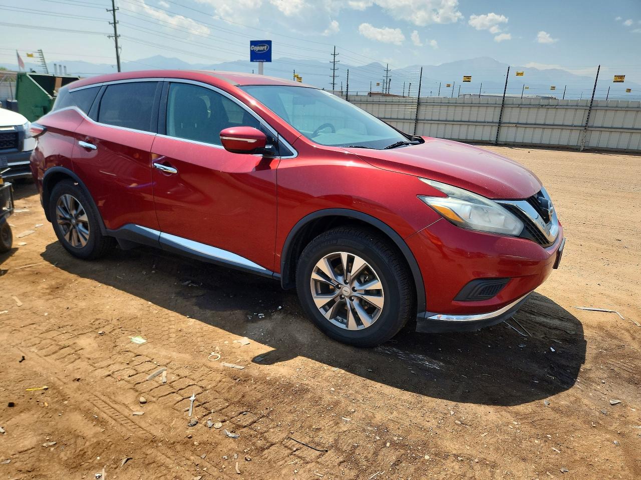 2015 Nissan Murano S Burgundy vin: 5N1AZ2MH3FN205244