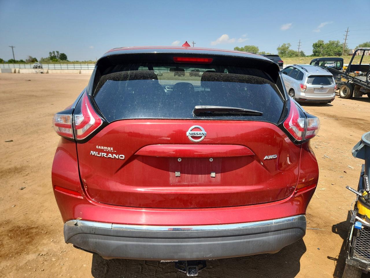 2015 Nissan Murano S Burgundy vin: 5N1AZ2MH3FN205244