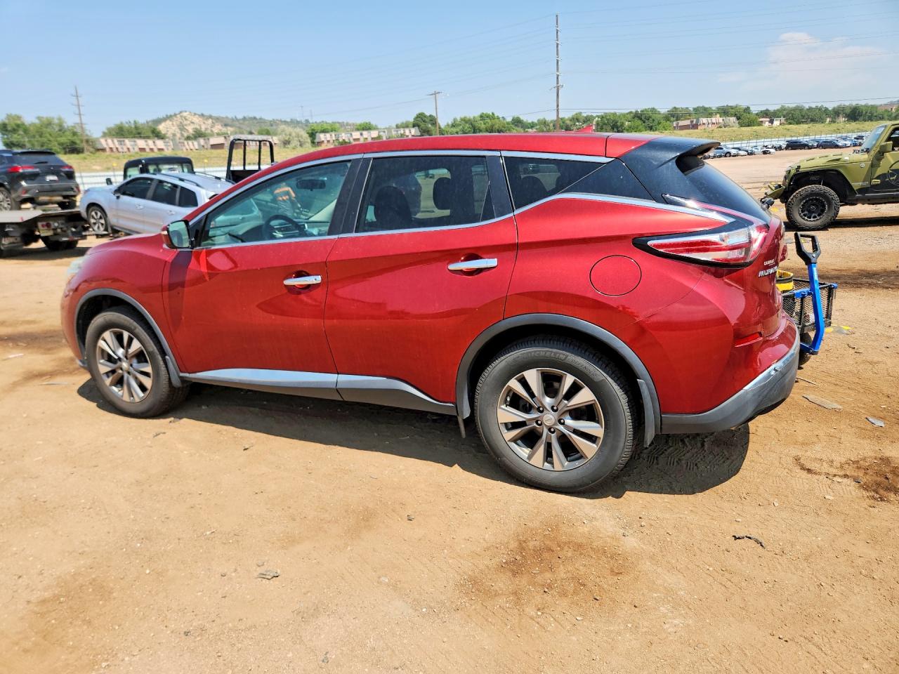 2015 Nissan Murano S Burgundy vin: 5N1AZ2MH3FN205244