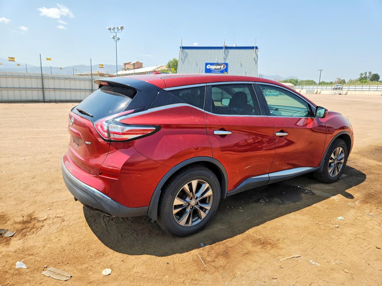 2015 Nissan Murano S Burgundy vin: 5N1AZ2MH3FN205244
