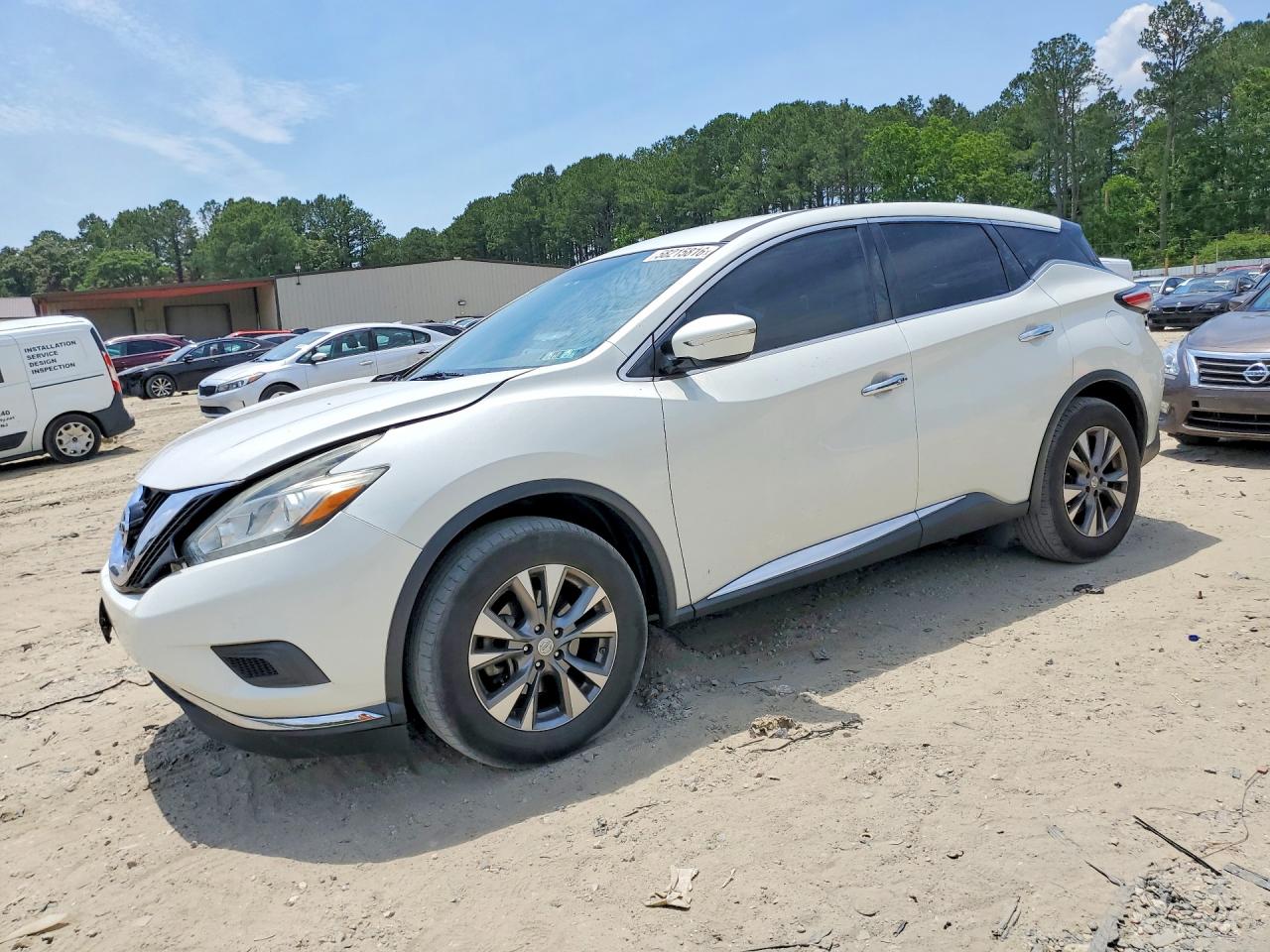 2015 Nissan Murano S White vin: 5N1AZ2MH3FN207561