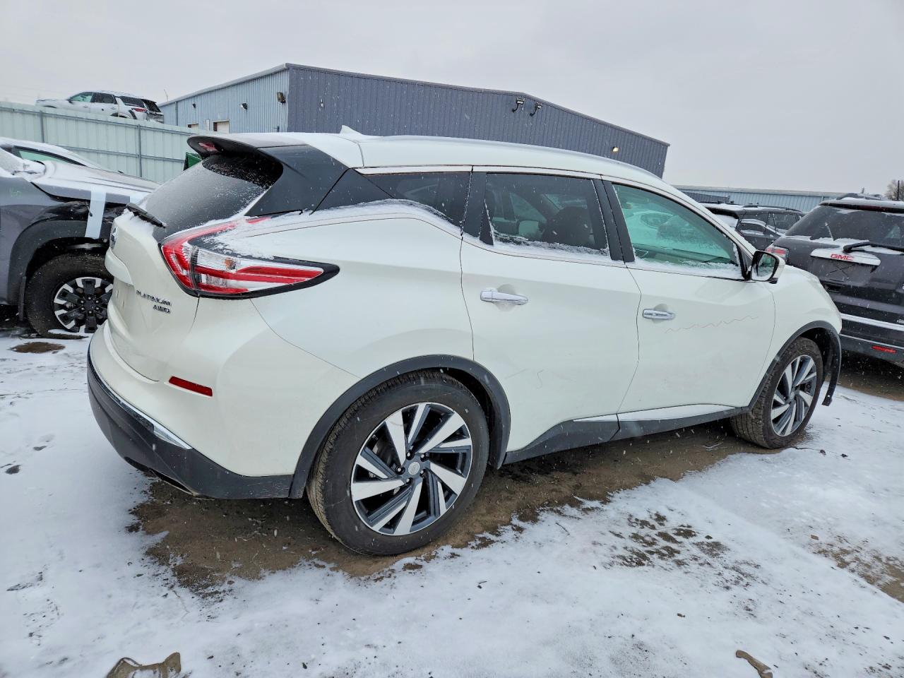 2015 Nissan Murano Platinum White vin: 5N1AZ2MH3FN214140