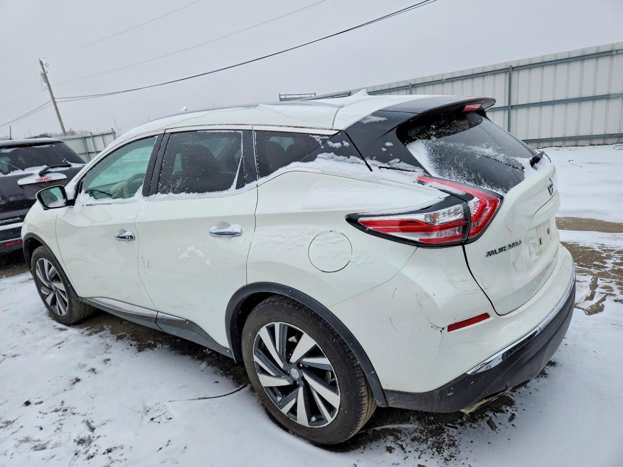 2015 Nissan Murano Platinum White vin: 5N1AZ2MH3FN214140