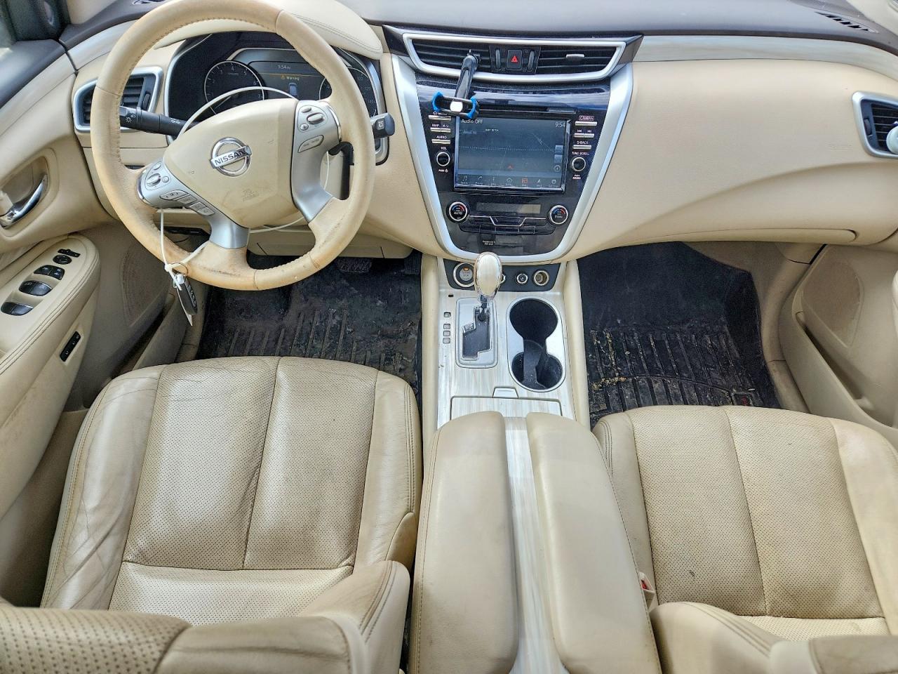 2015 Nissan Murano Platinum White vin: 5N1AZ2MH3FN214140