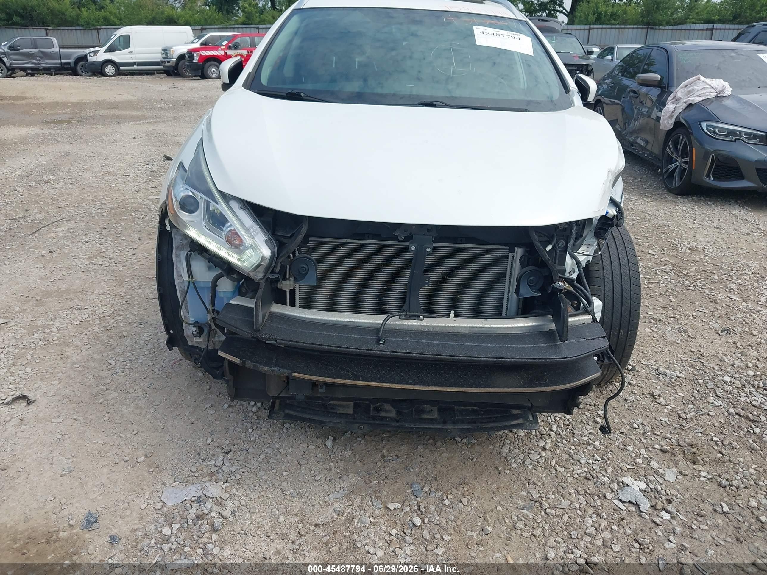2015 Nissan Murano Platinum White vin: 5N1AZ2MH3FN221671