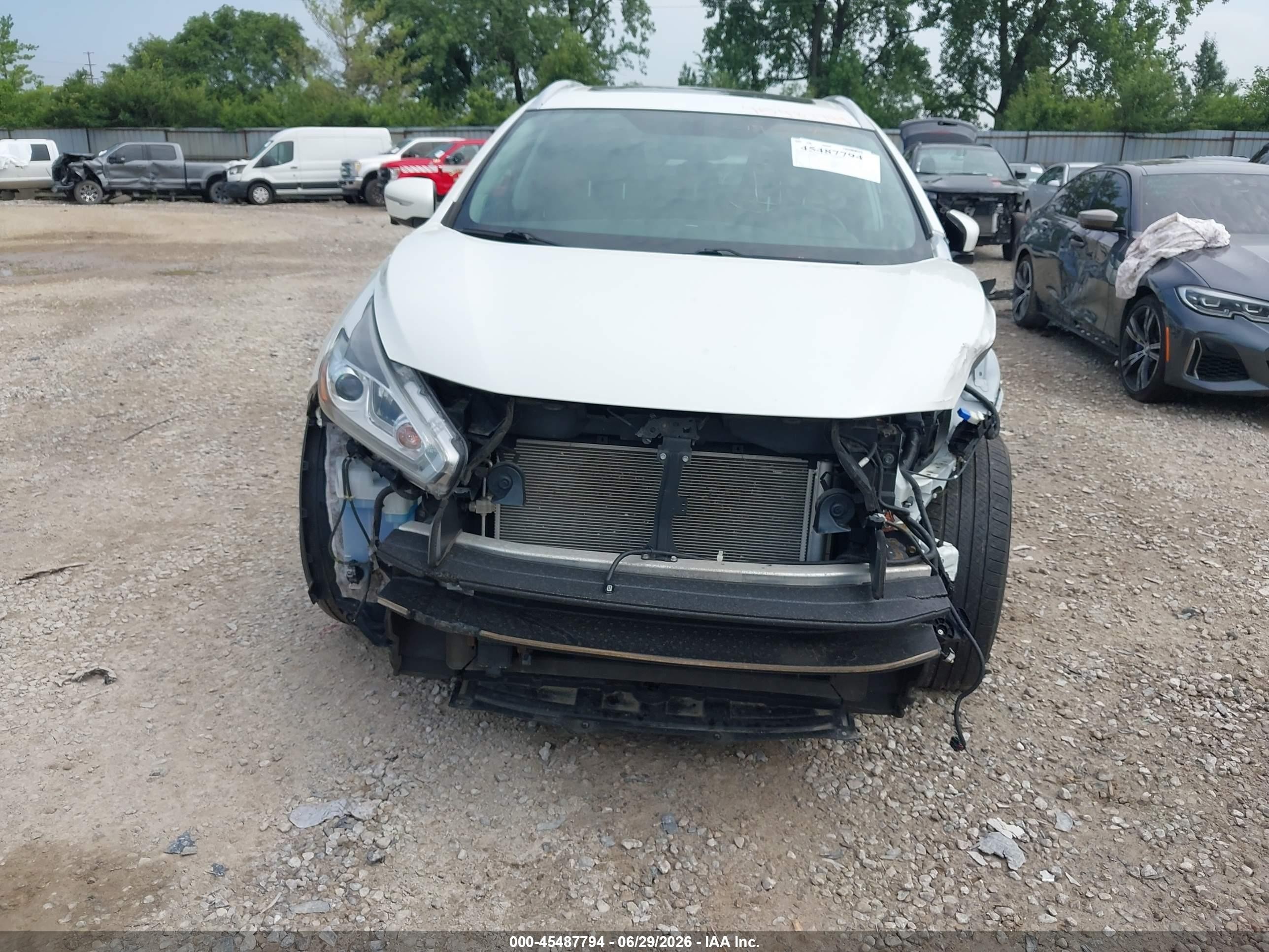 2015 Nissan Murano Platinum White vin: 5N1AZ2MH3FN221671