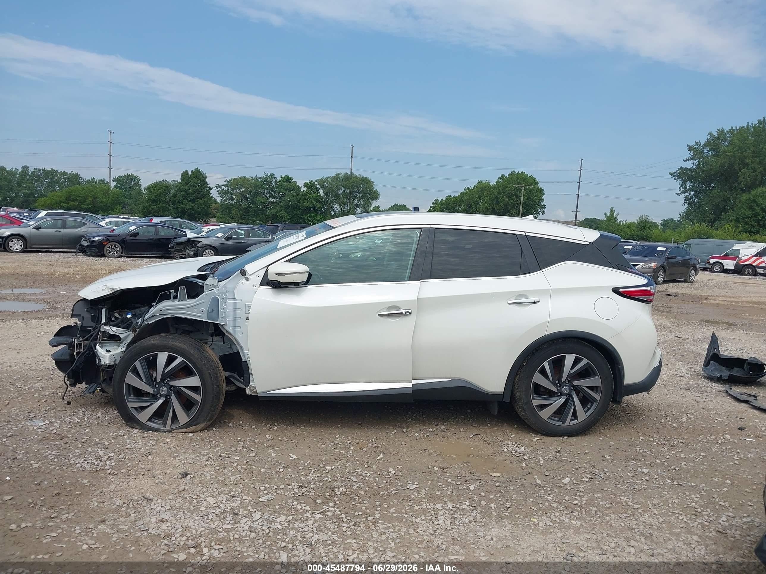 2015 Nissan Murano Platinum White vin: 5N1AZ2MH3FN221671