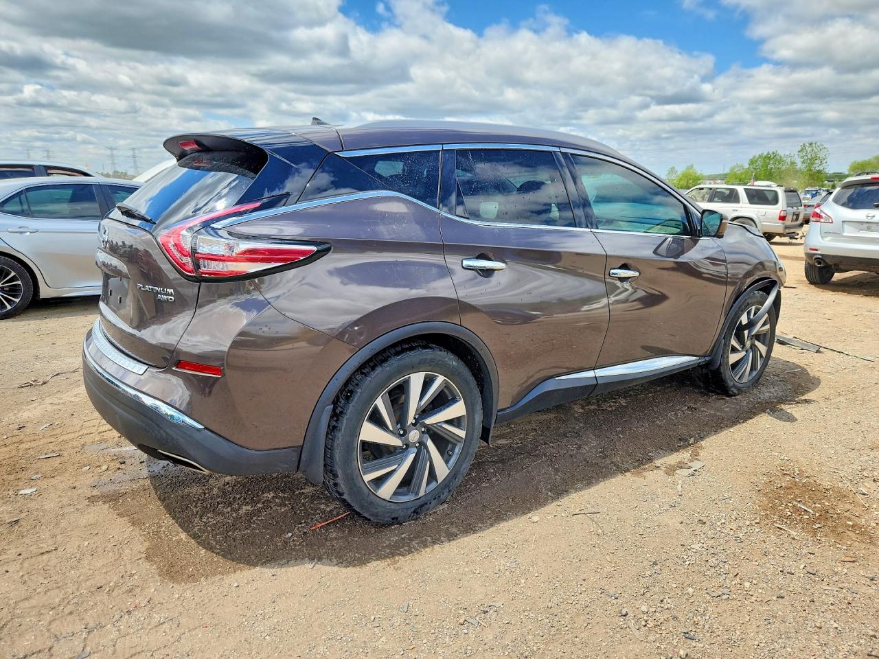 2015 Nissan Murano Platinum Серый vin: 5N1AZ2MH3FN224070