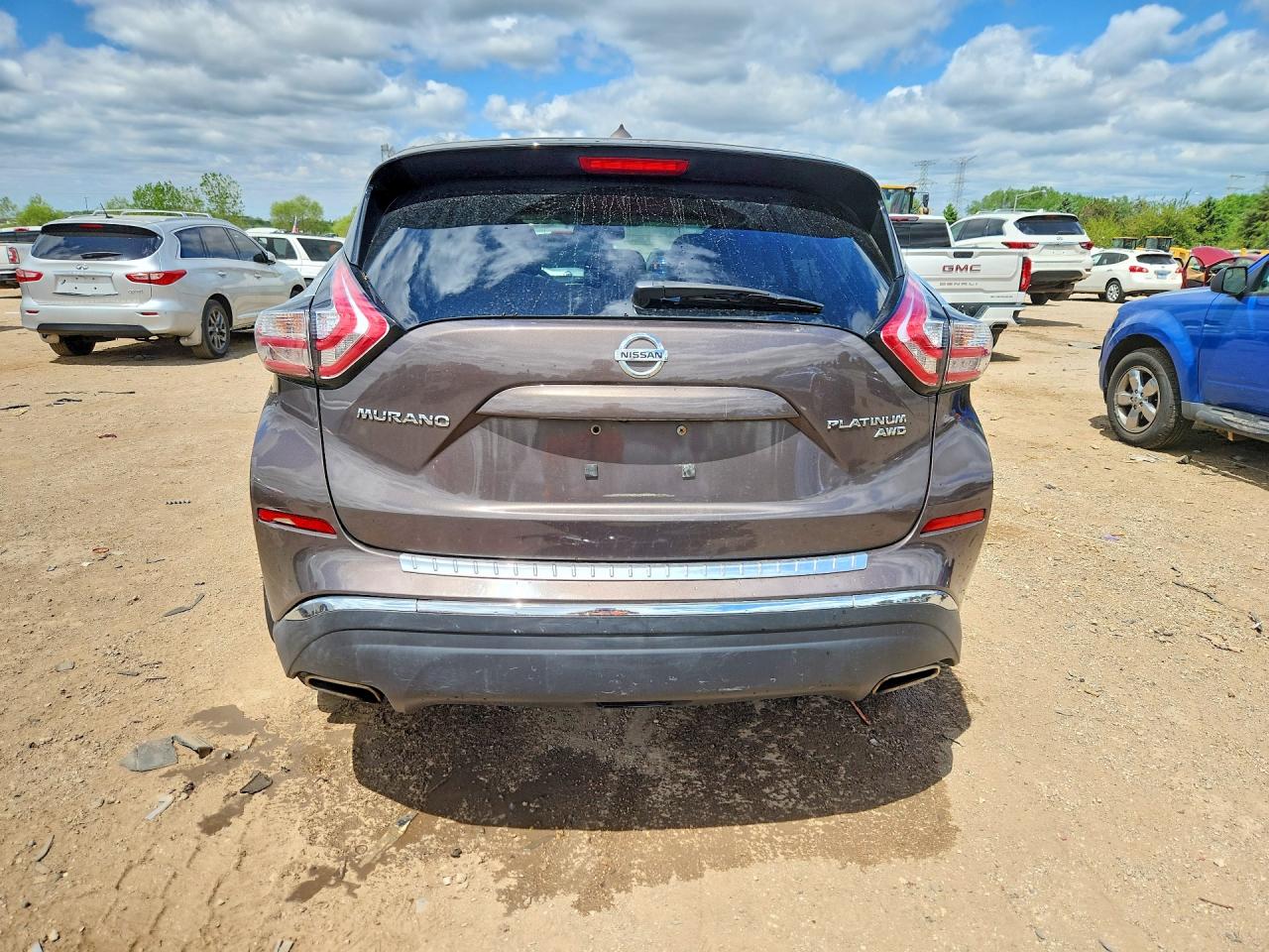 2015 Nissan Murano Platinum Серый vin: 5N1AZ2MH3FN224070