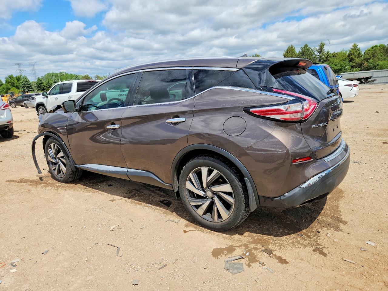 2015 Nissan Murano Platinum Серый vin: 5N1AZ2MH3FN224070