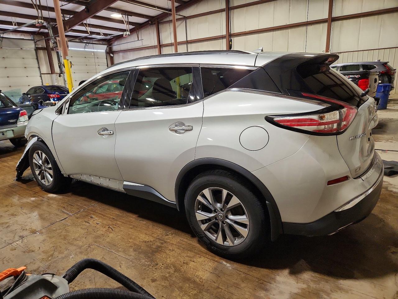 2015 Nissan Murano Sv Silver vin: 5N1AZ2MH3FN226630