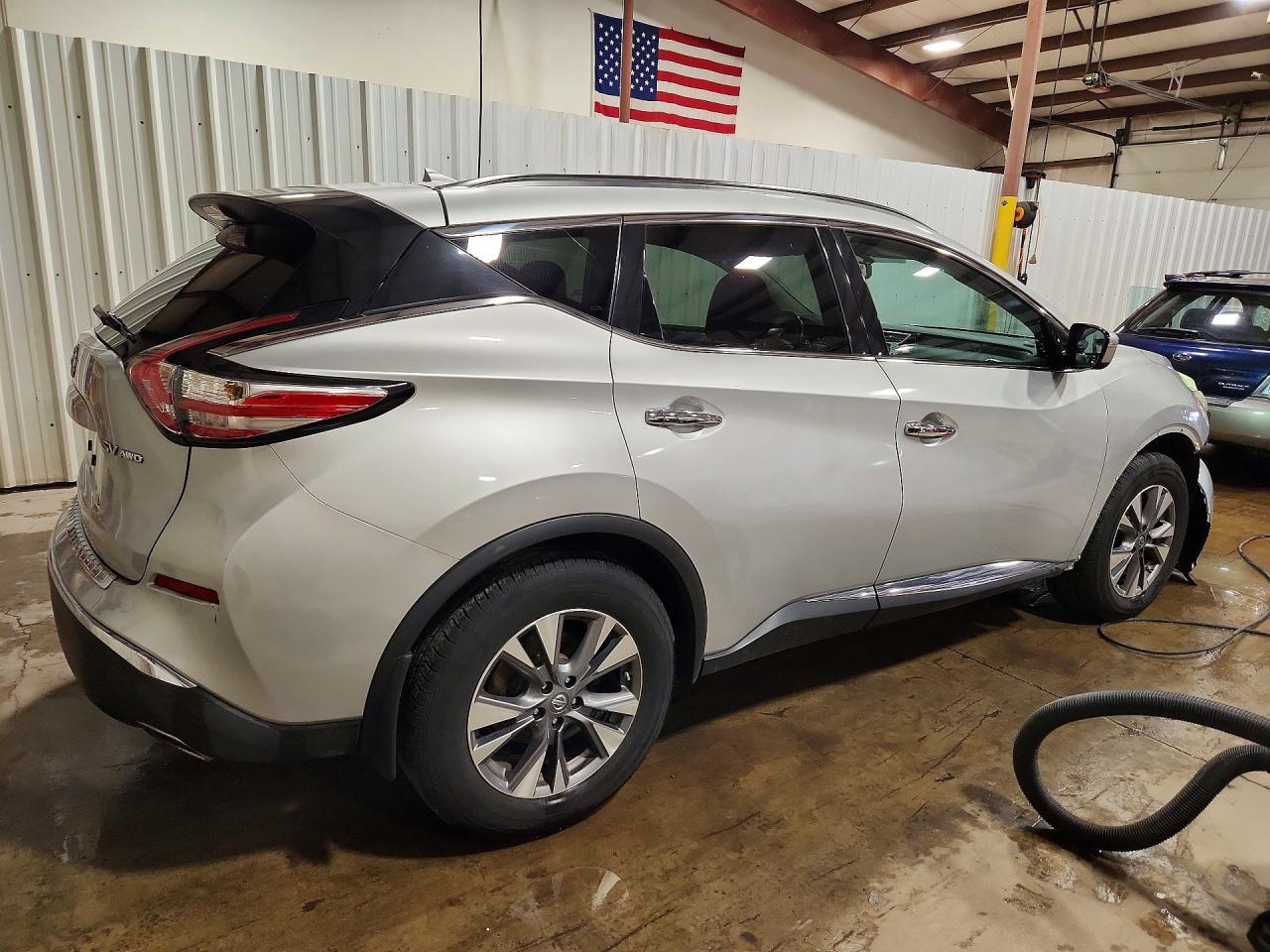 2015 Nissan Murano Sv Silver vin: 5N1AZ2MH3FN226630