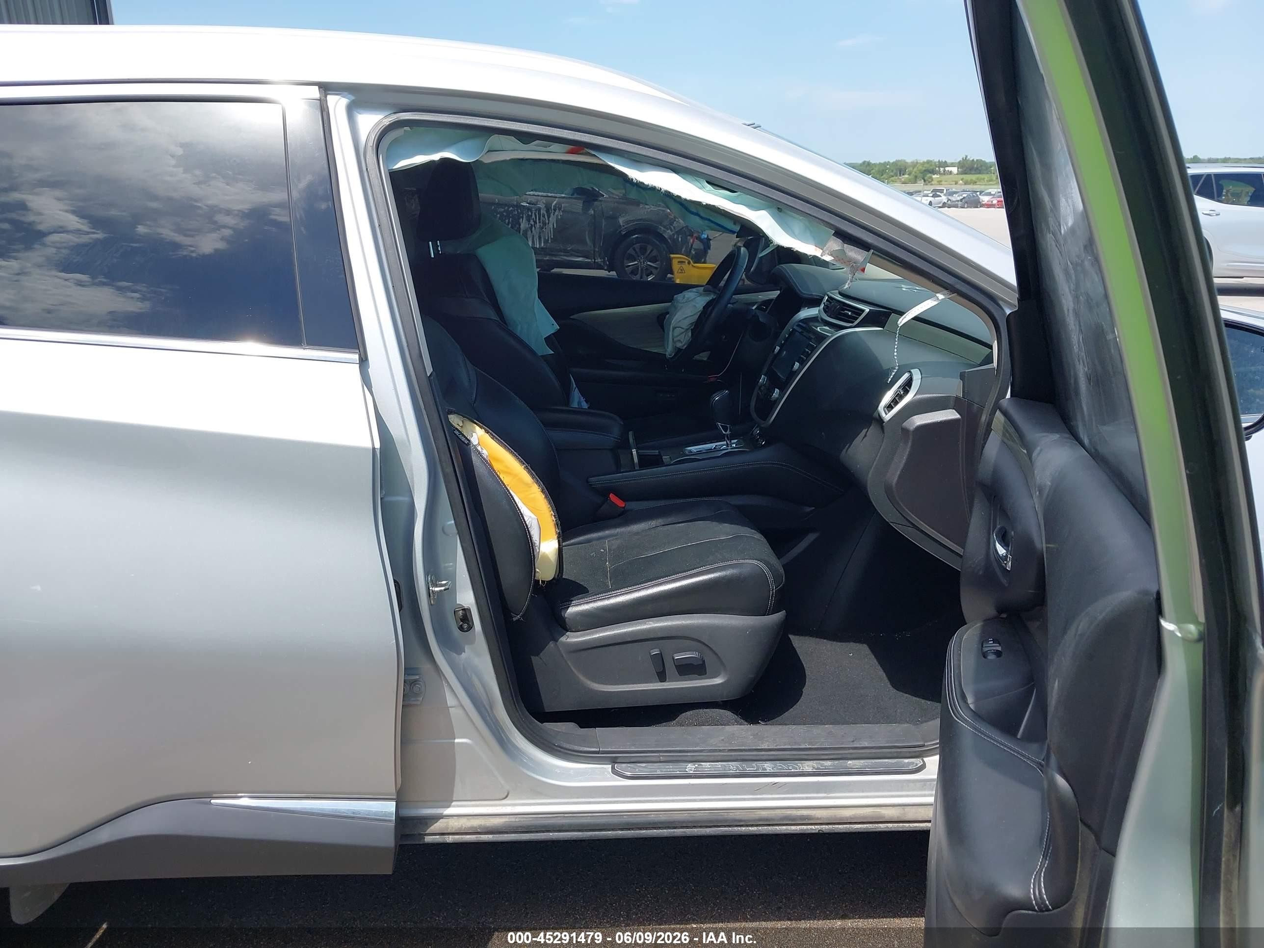 2015 Nissan Murano Platinum Серебряный vin: 5N1AZ2MH3FN227938