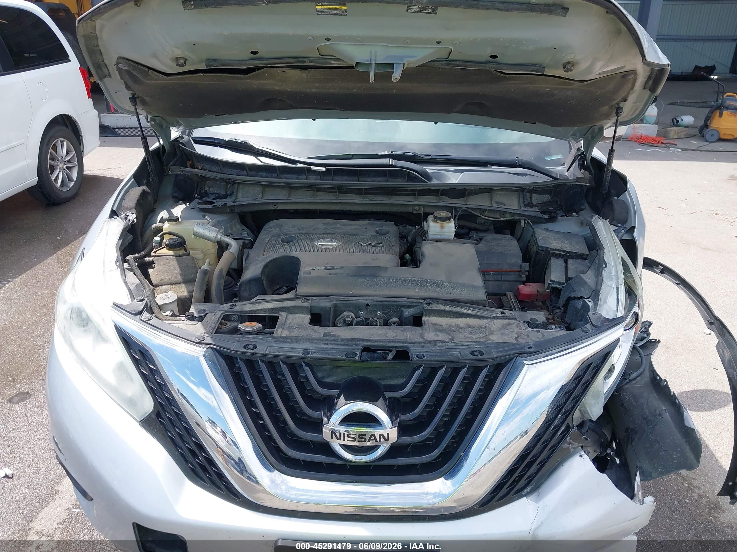 2015 Nissan Murano Platinum Серебряный vin: 5N1AZ2MH3FN227938