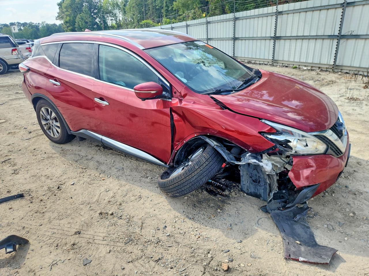 2015 Nissan Murano Platinum Бордовый vin: 5N1AZ2MH3FN233657