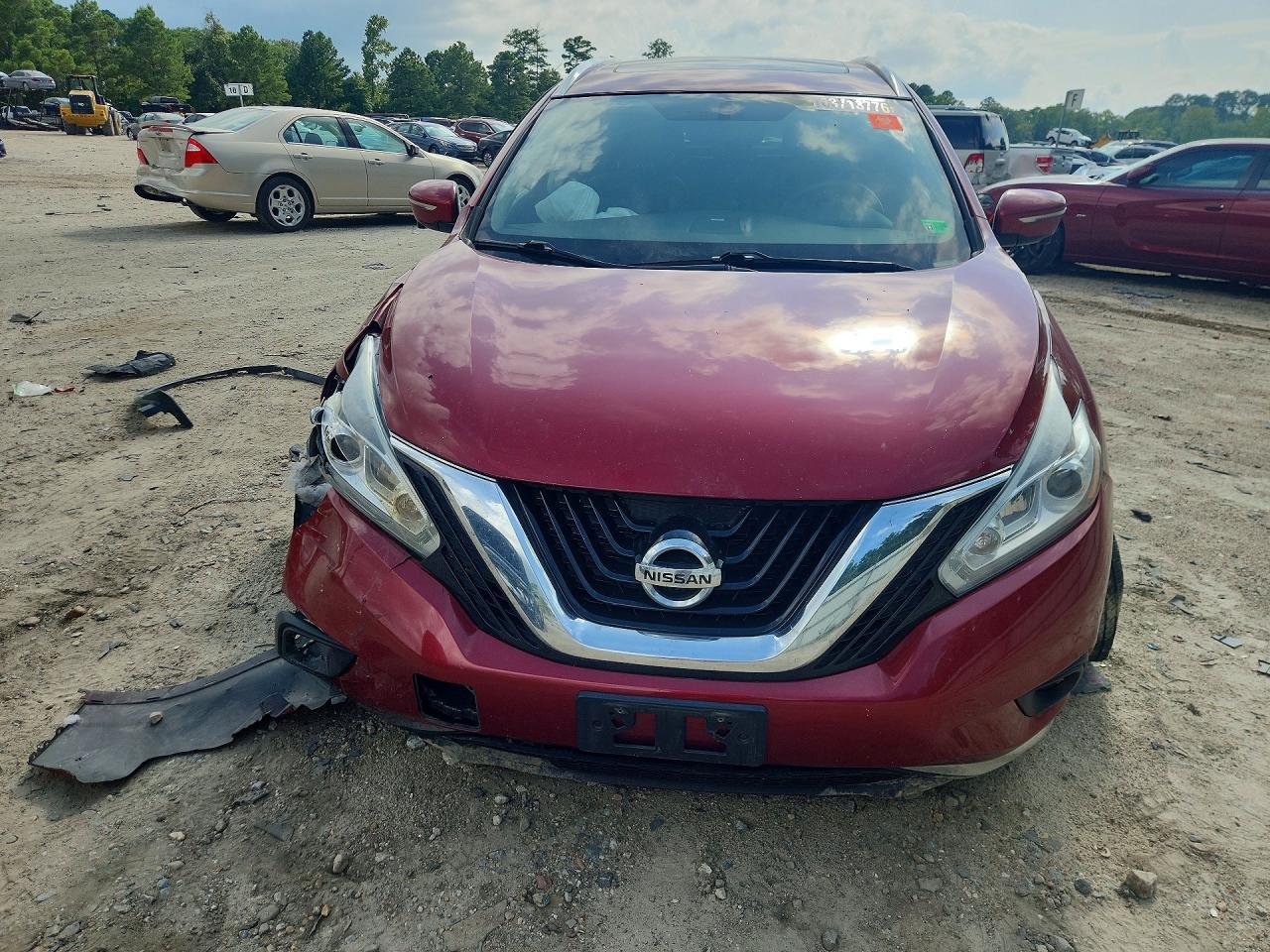 2015 Nissan Murano Platinum Бордовый vin: 5N1AZ2MH3FN233657