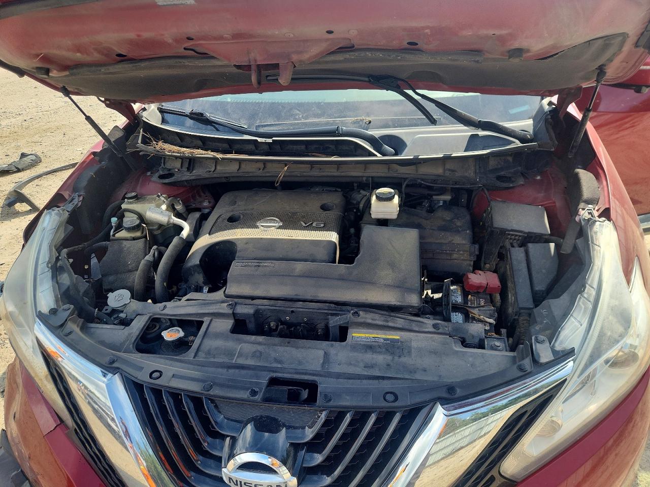 2015 Nissan Murano Platinum Бордовый vin: 5N1AZ2MH3FN233657