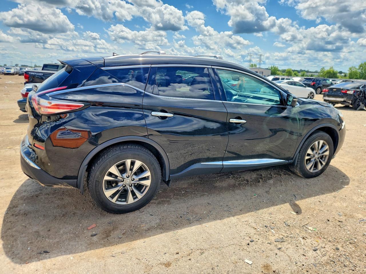 2015 Nissan Murano Sl Black vin: 5N1AZ2MH3FN233688