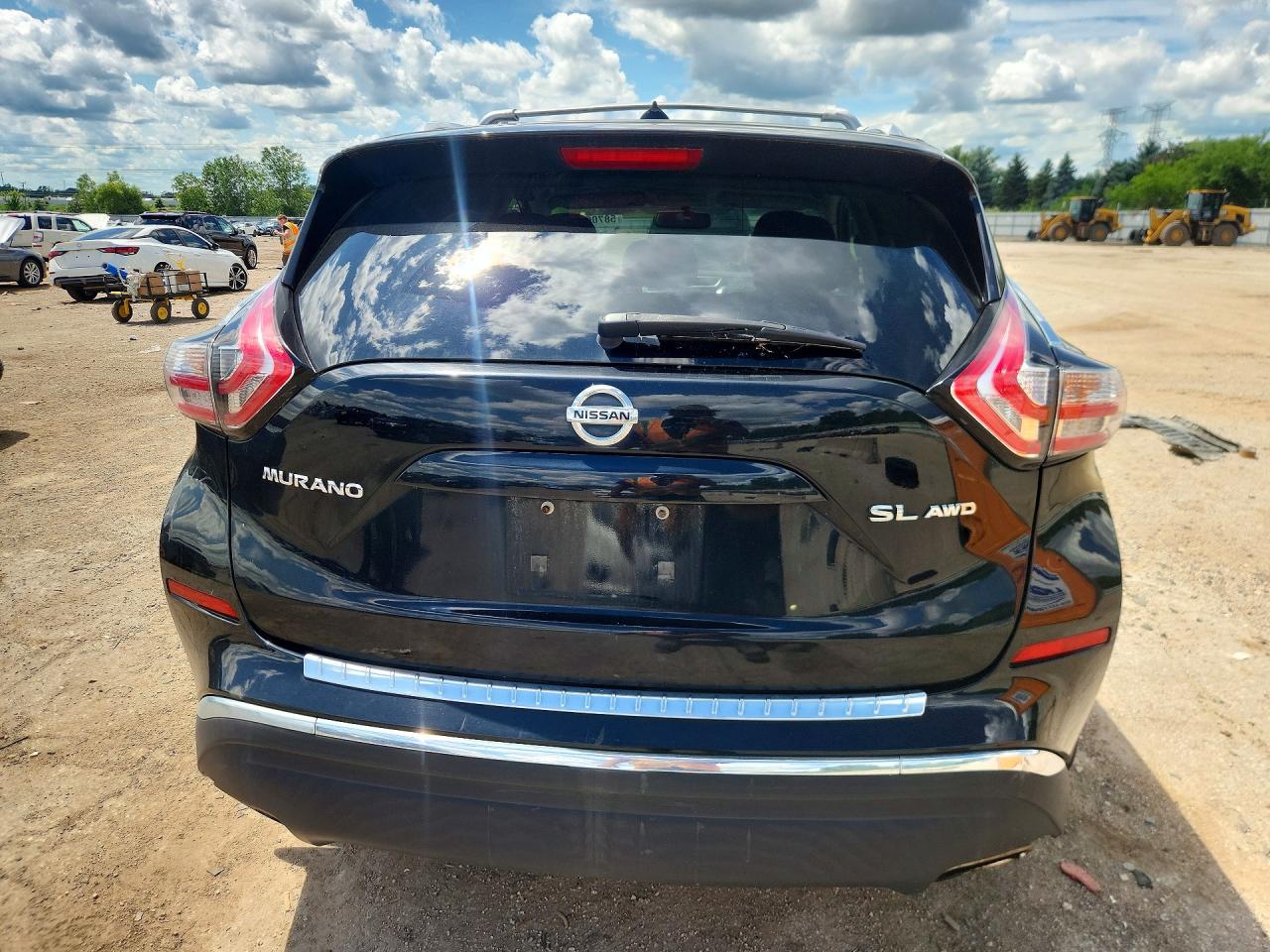 2015 Nissan Murano Sl Black vin: 5N1AZ2MH3FN233688