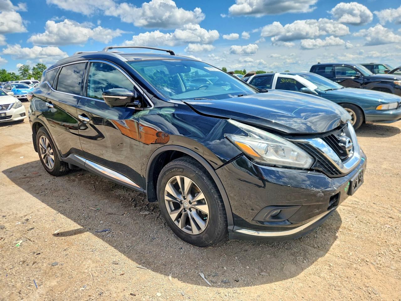2015 Nissan Murano Sl Black vin: 5N1AZ2MH3FN233688