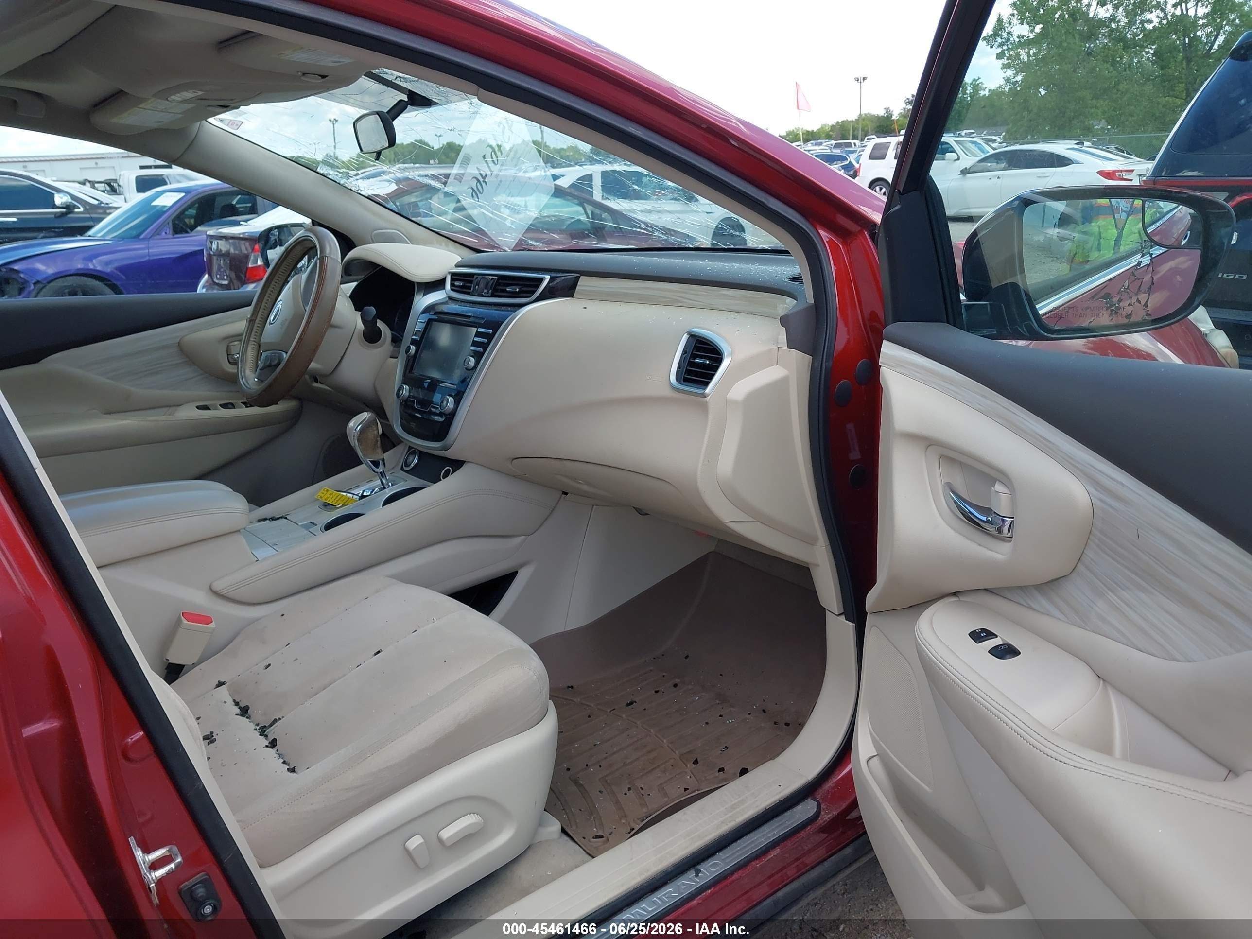 2015 Nissan Murano Sv Red vin: 5N1AZ2MH3FN240267