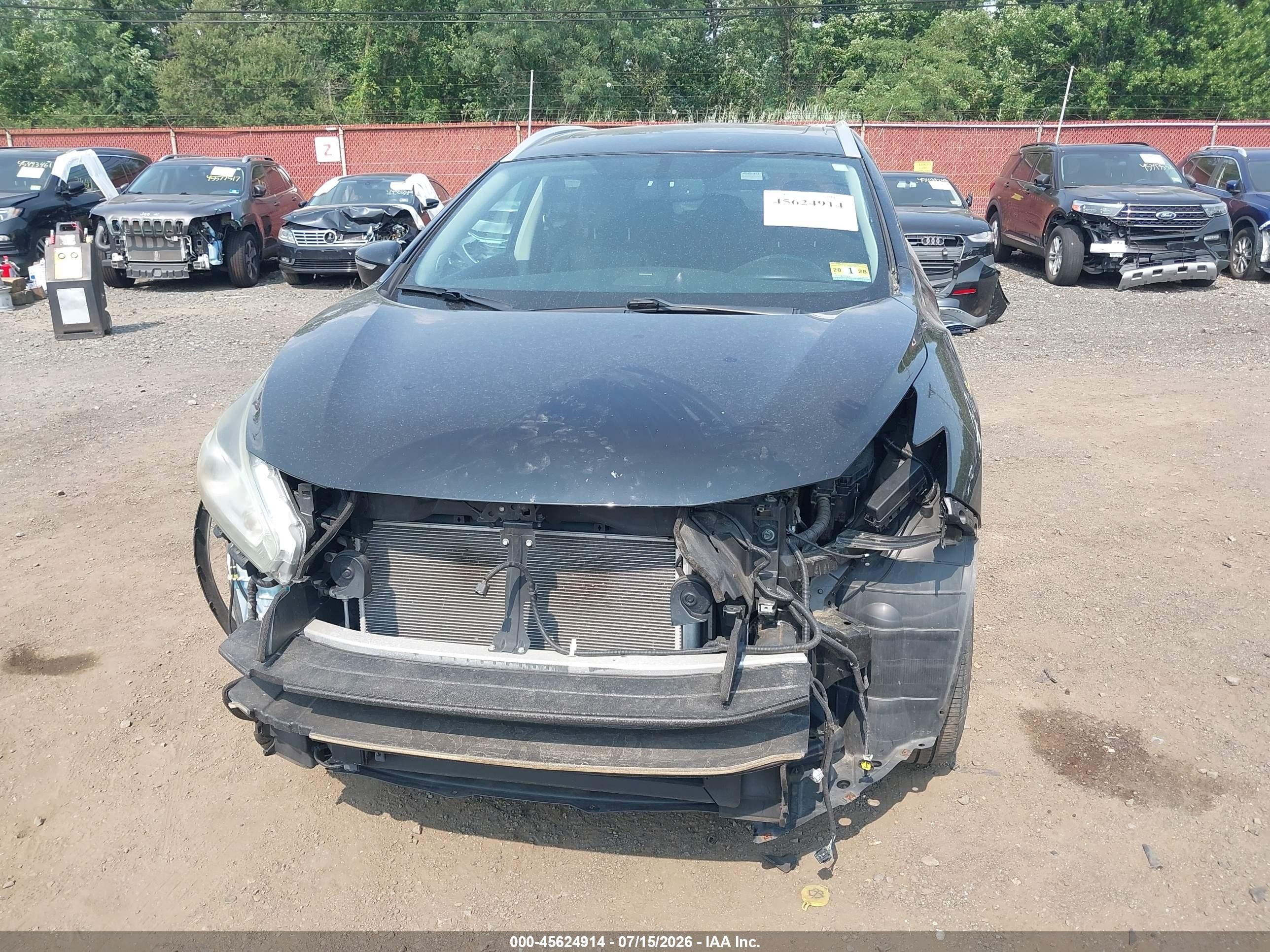 2015 Nissan Murano Sl Black vin: 5N1AZ2MH3FN243279