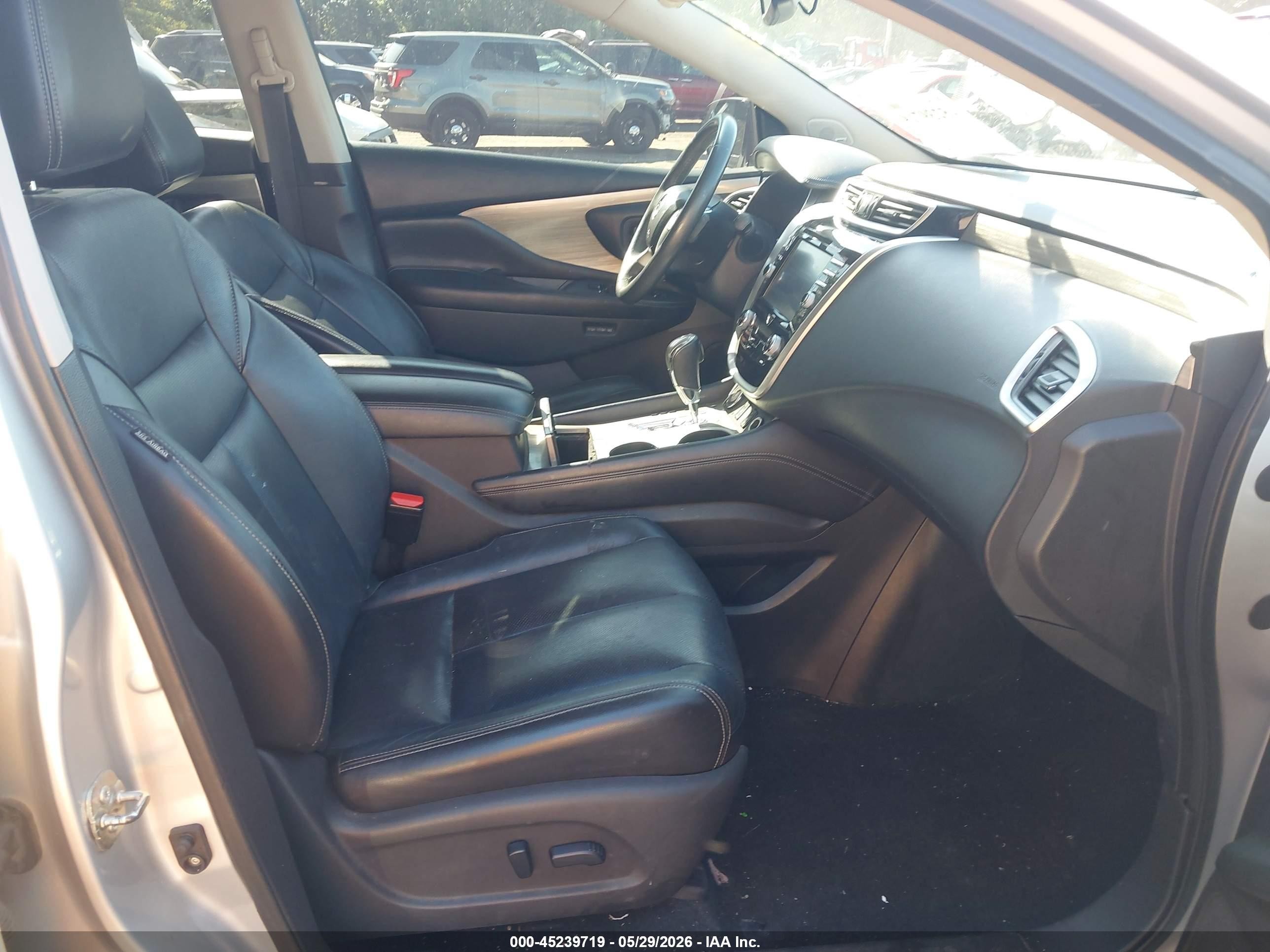 2015 Nissan Murano Sl Silver vin: 5N1AZ2MH3FN244237