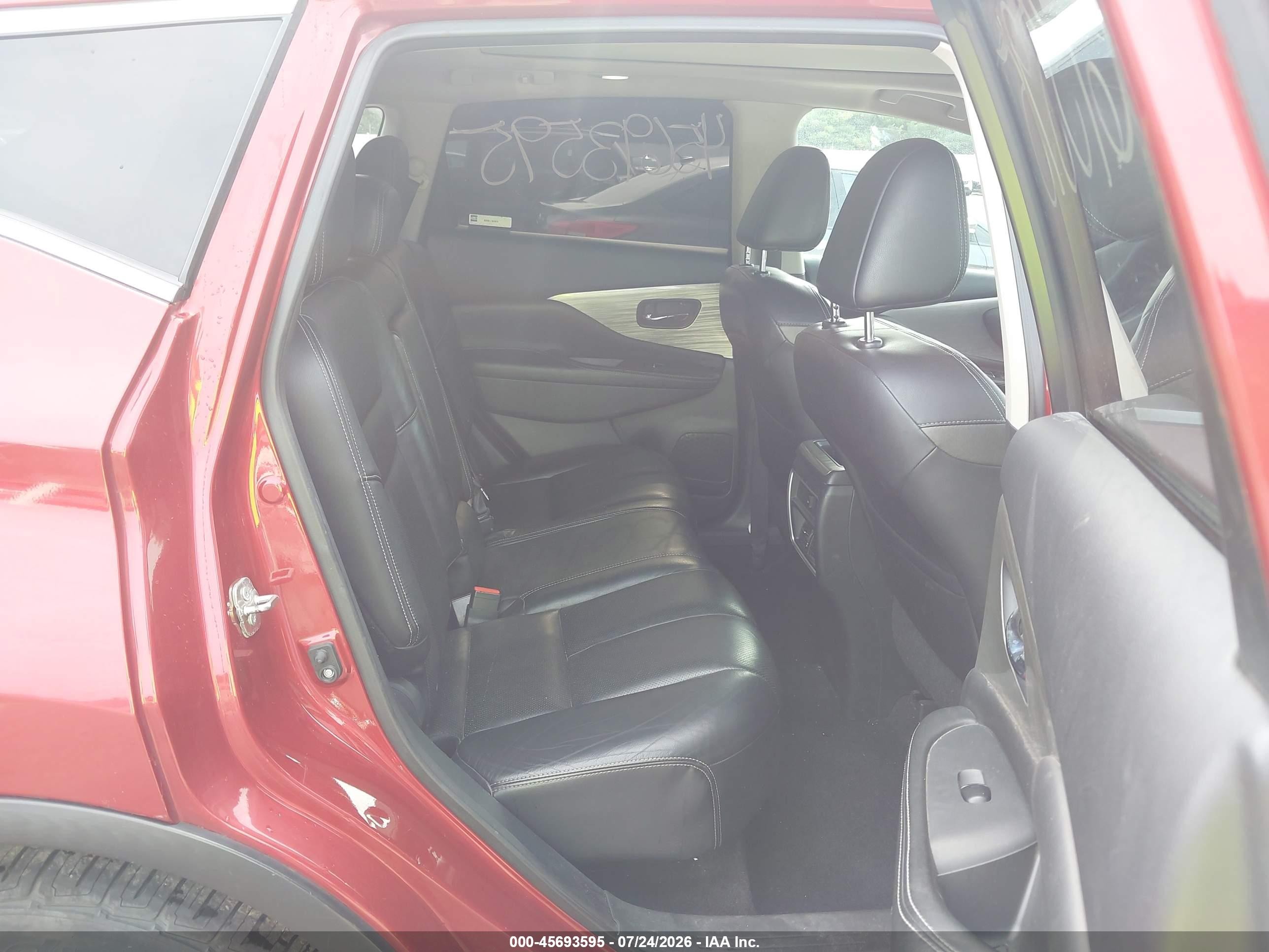 2015 Nissan Murano Sl Red vin: 5N1AZ2MH3FN254749